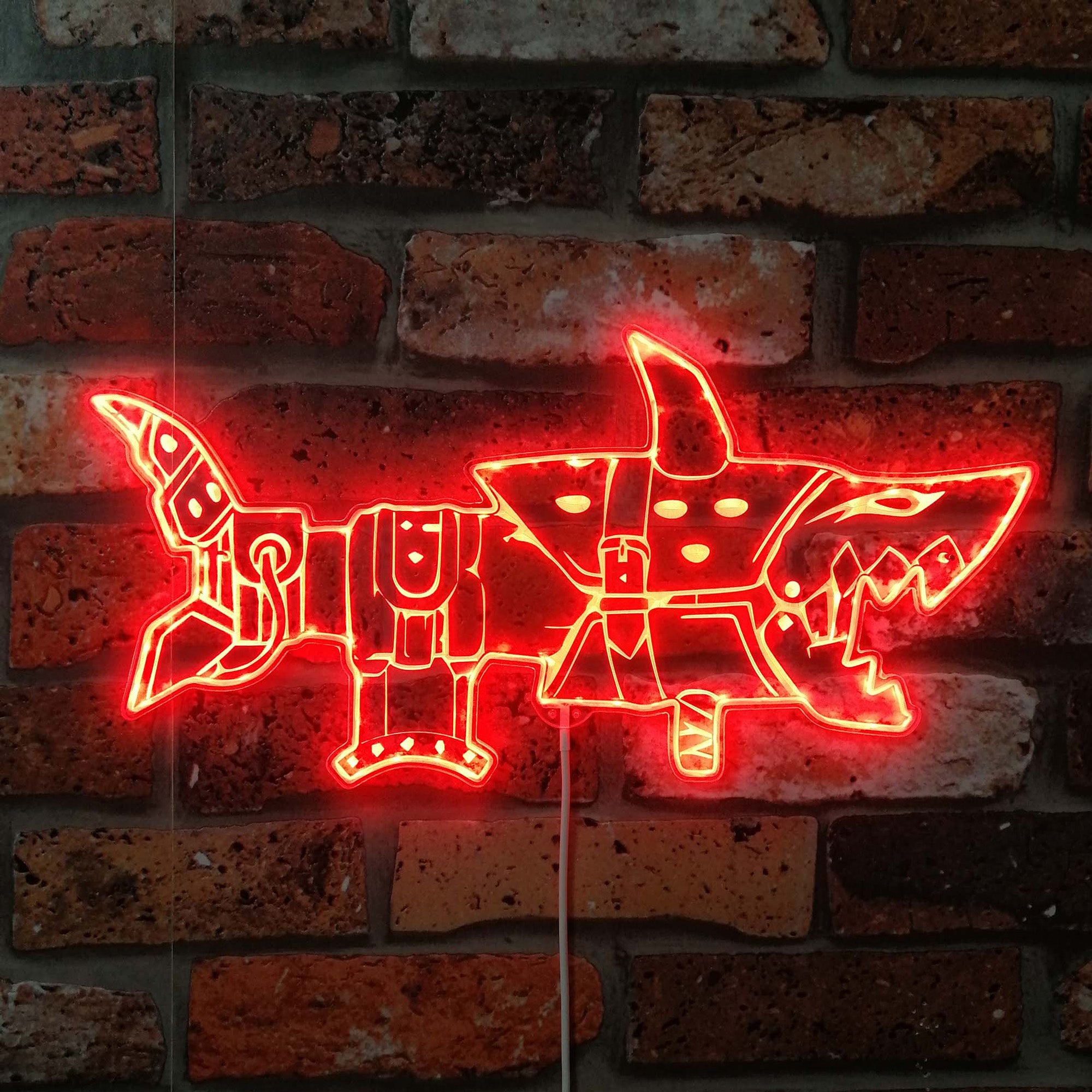 Jinx Arcane Fishbones Neon RGB Edge Lit LED Sign