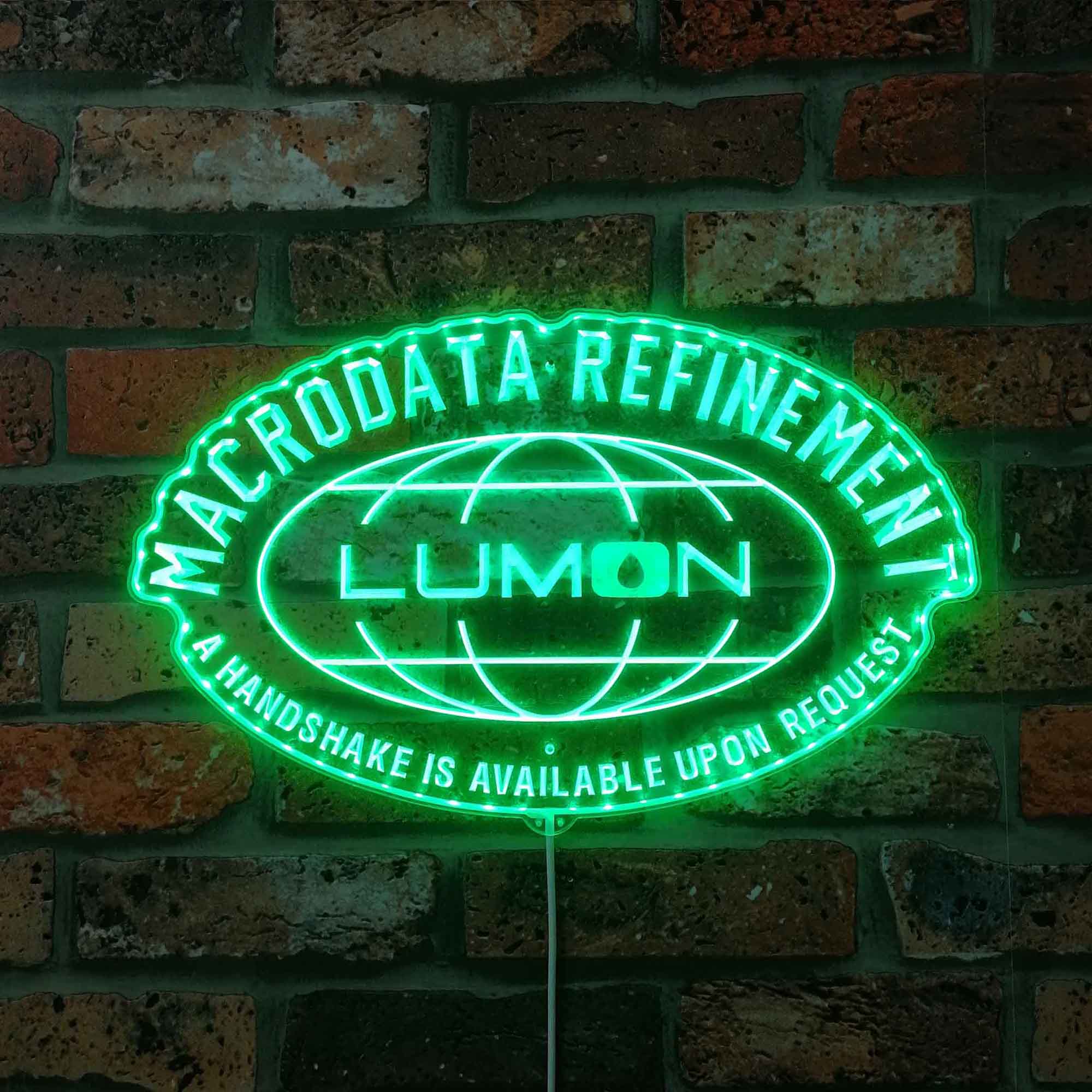 Lumon Industries Inspired Dynamic RGB Edge Lit LED Sign | PROLEDSIGN