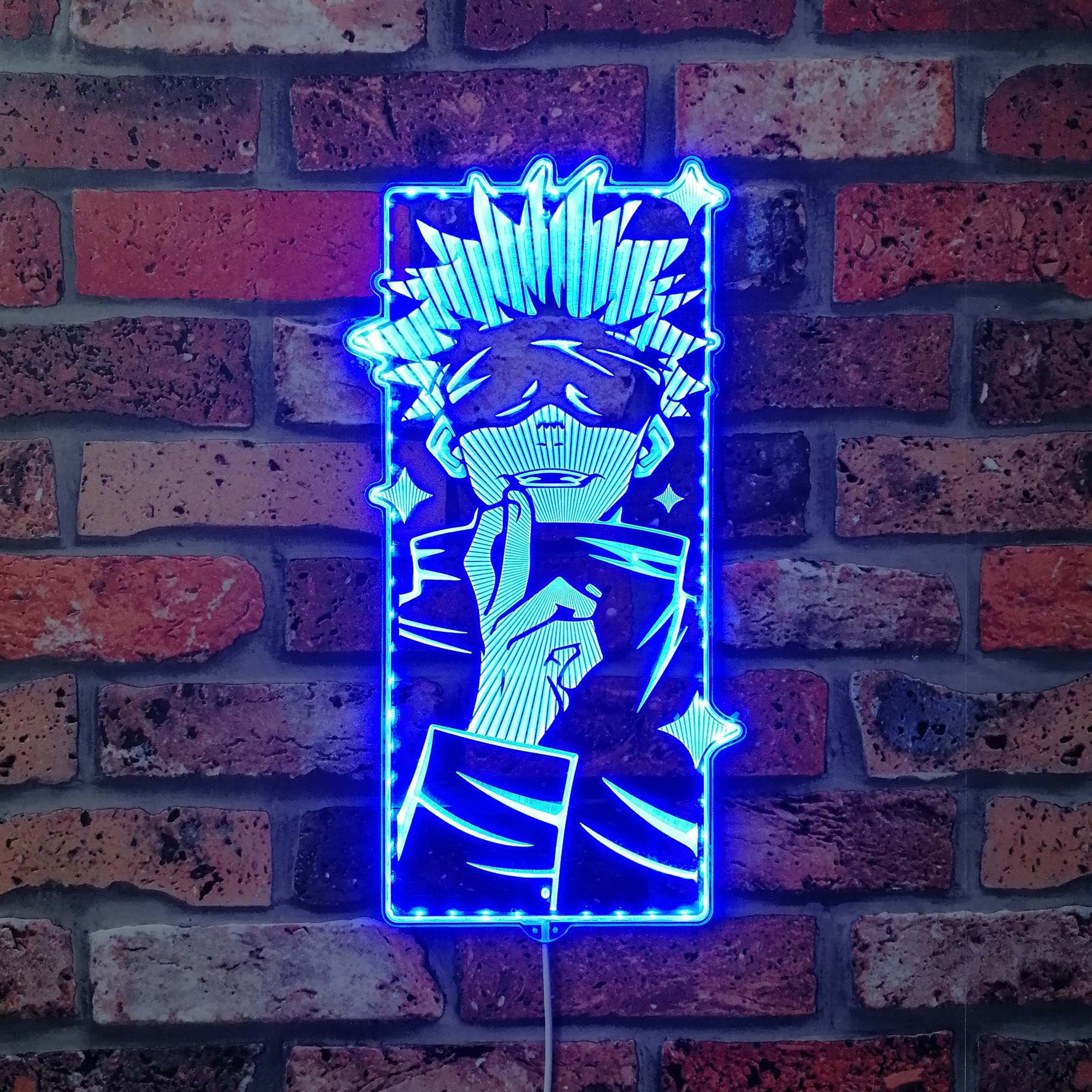 Gojo Led Sign Satoru Gojo Dynamic RGB Edge Lit LED Sign | PROLEDSIGN
