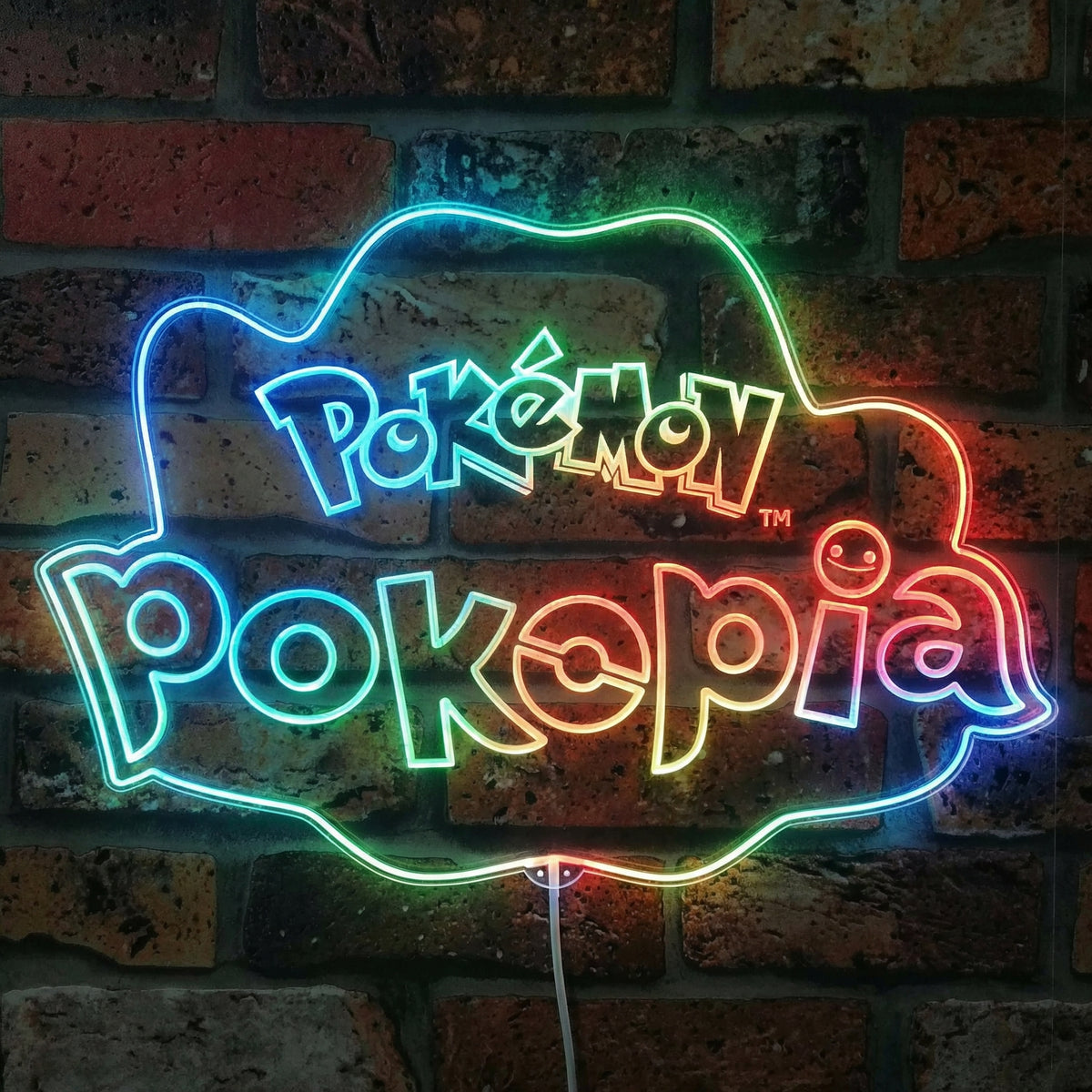 Pokopia Dynamic RGB Edge Lit LED Sign | PROLEDSIGN