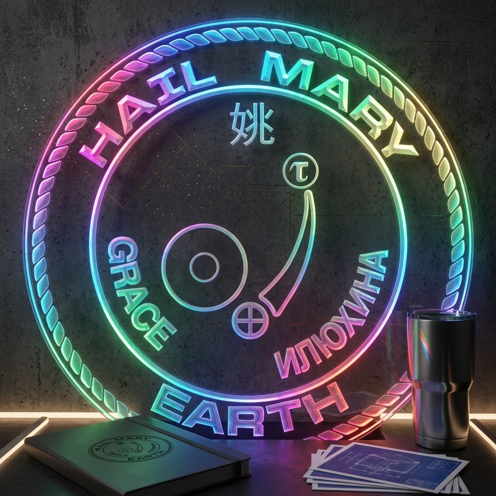 Project Hail Mary Dynamic RGB Edge Lit LED Sign | PROLEDSIGN