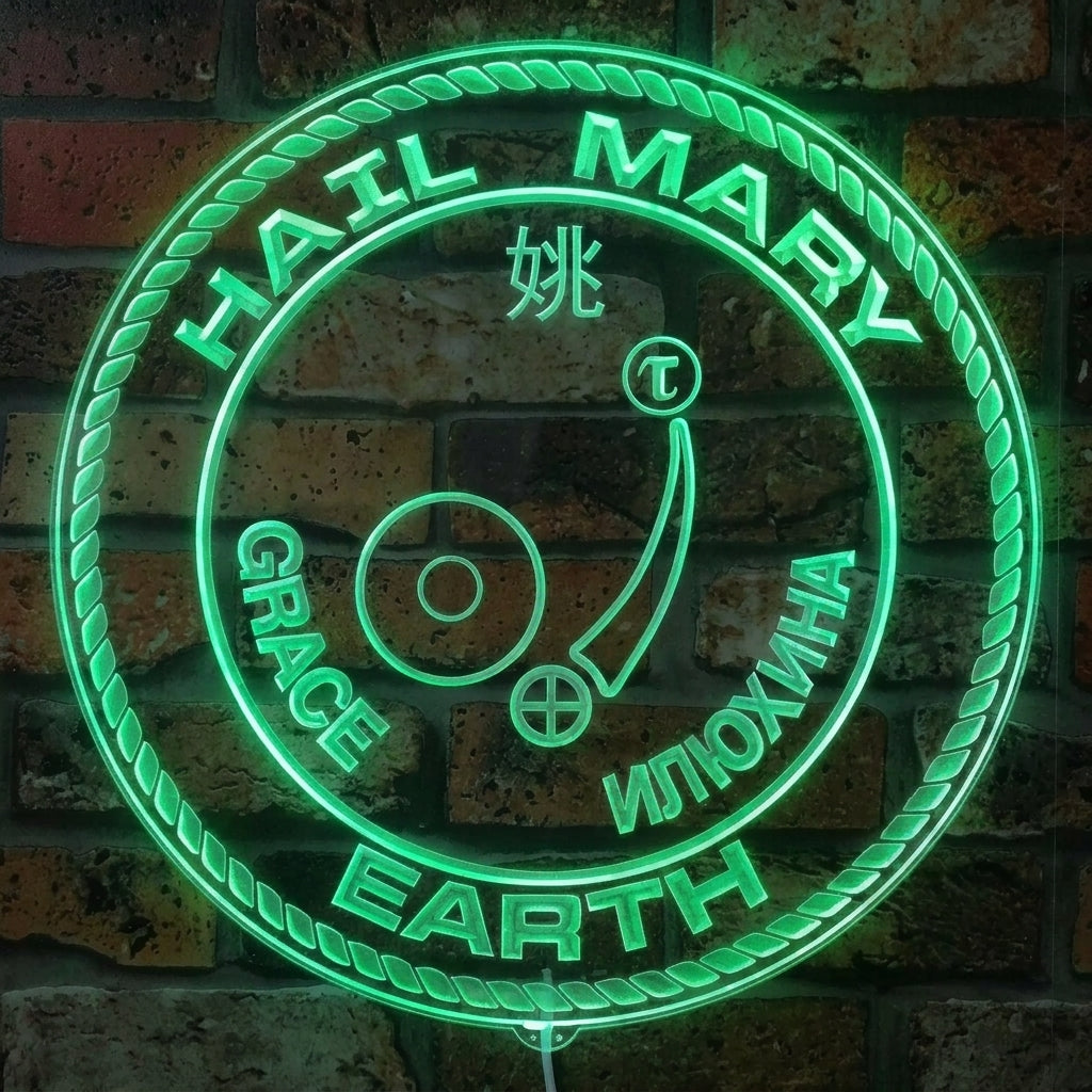 Project Hail Mary Dynamic RGB Edge Lit LED Sign | PROLEDSIGN