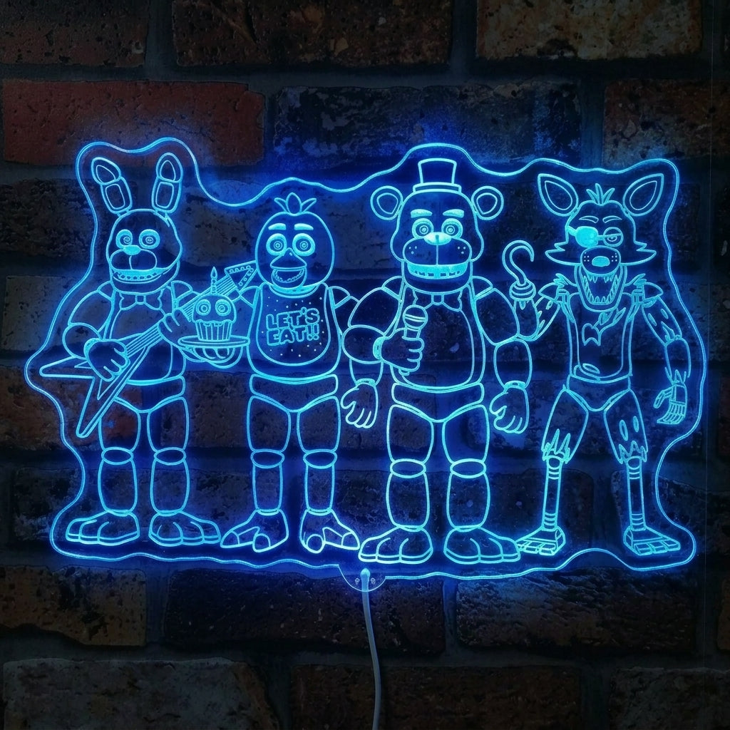 Five Nights at Freddy's Dynamic RGB Edge Lit LED Sign | PROLEDSIGN