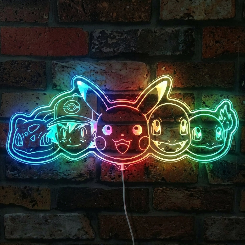 Pokemon Kanto Starters Pikachu Ash Ketchum Charmander Bulbasaur ...