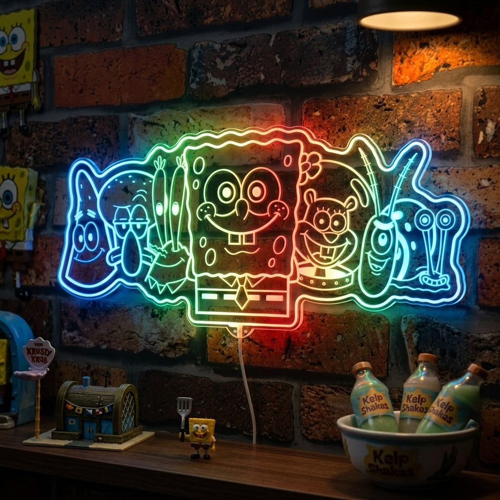 SpongeBob SquarePants Patrick Squidward Mr Krabs Sandy Plankton Gary ...