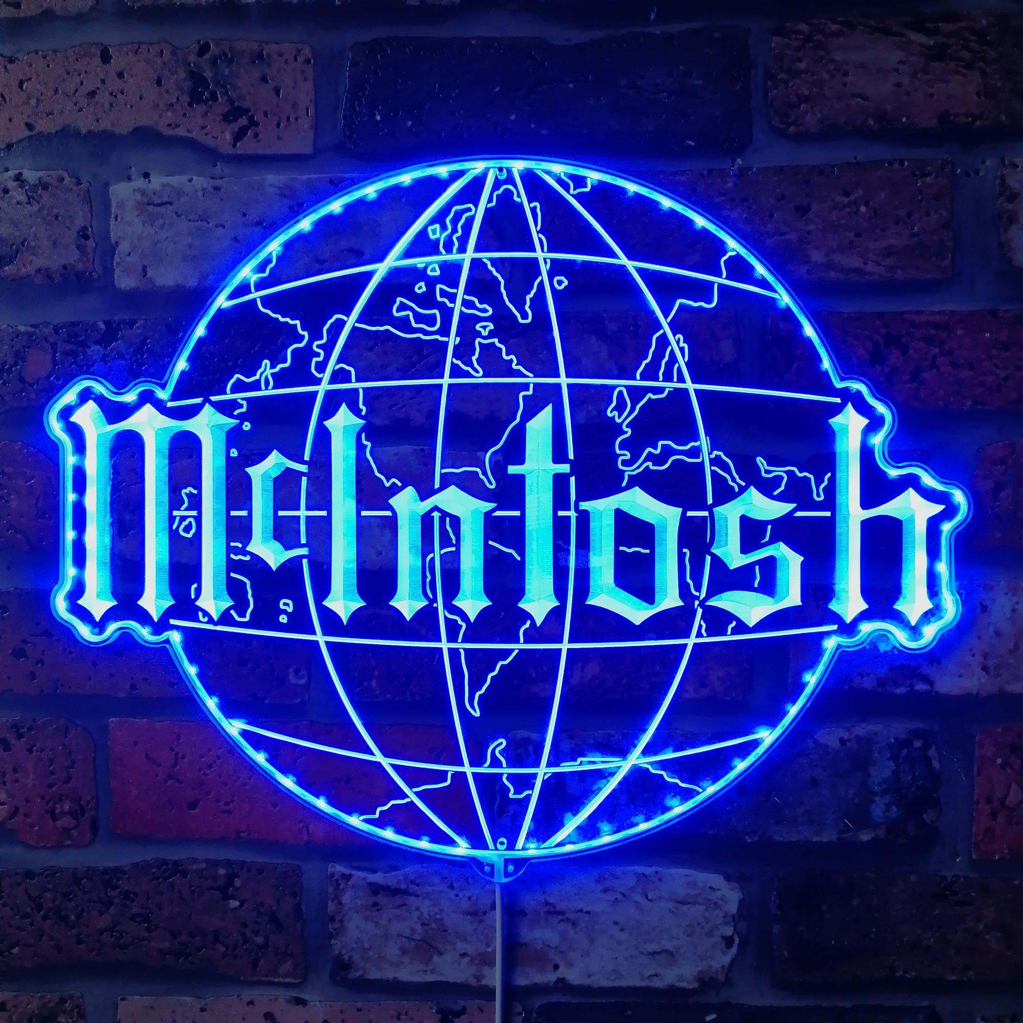 Mcintosh Studio Wall Decor Dynamic RGB Edge Lit LED Sign