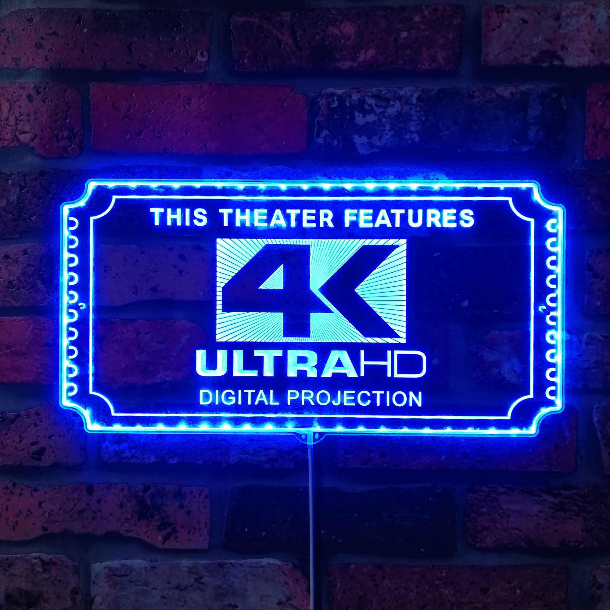 4K Ultra HD Dynamic RGB Edge Lit LED Sign