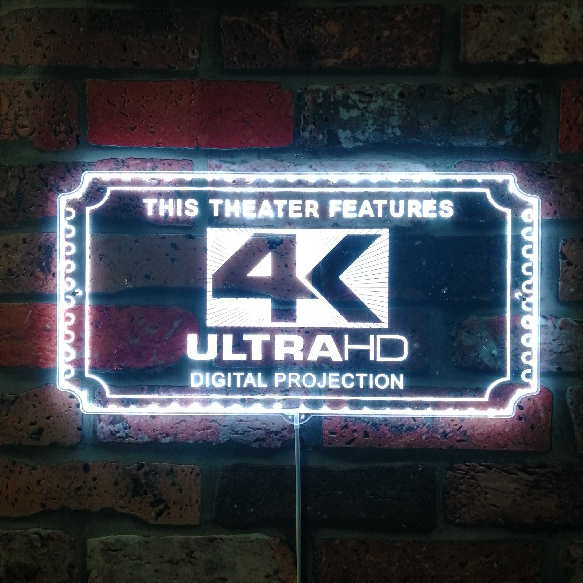 4K Ultra HD Dynamic RGB Edge Lit LED Sign