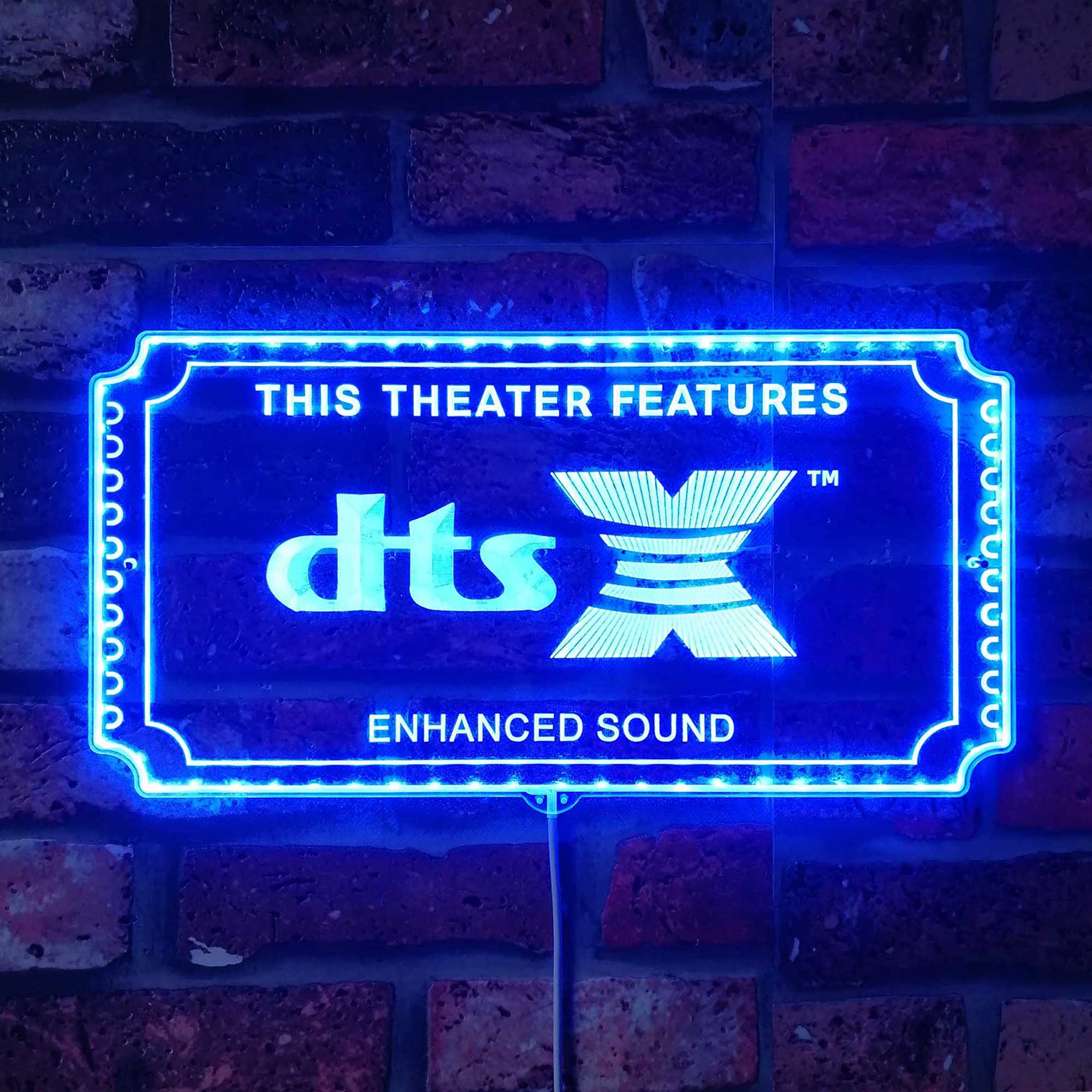 DTSX Dynamic RGB Edge Lit LED Sign