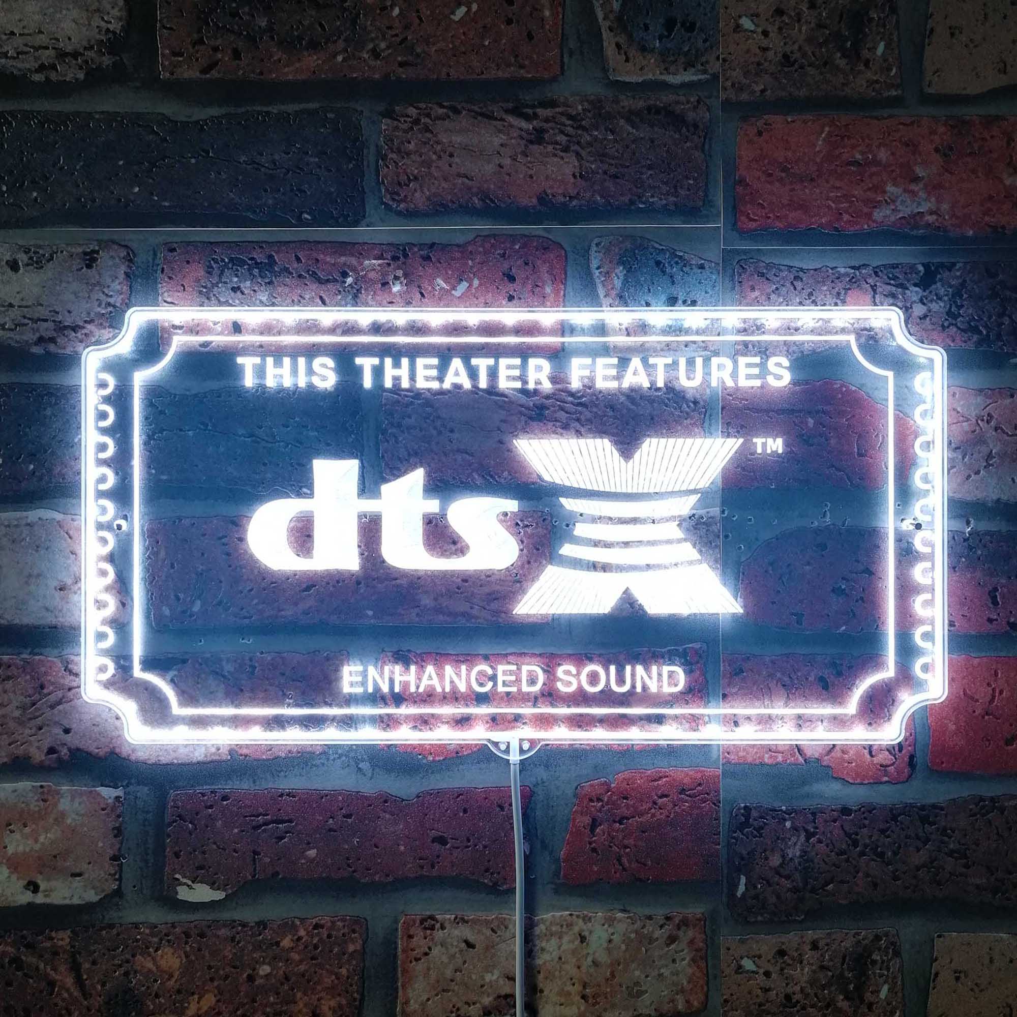 DTSX Dynamic RGB Edge Lit LED Sign