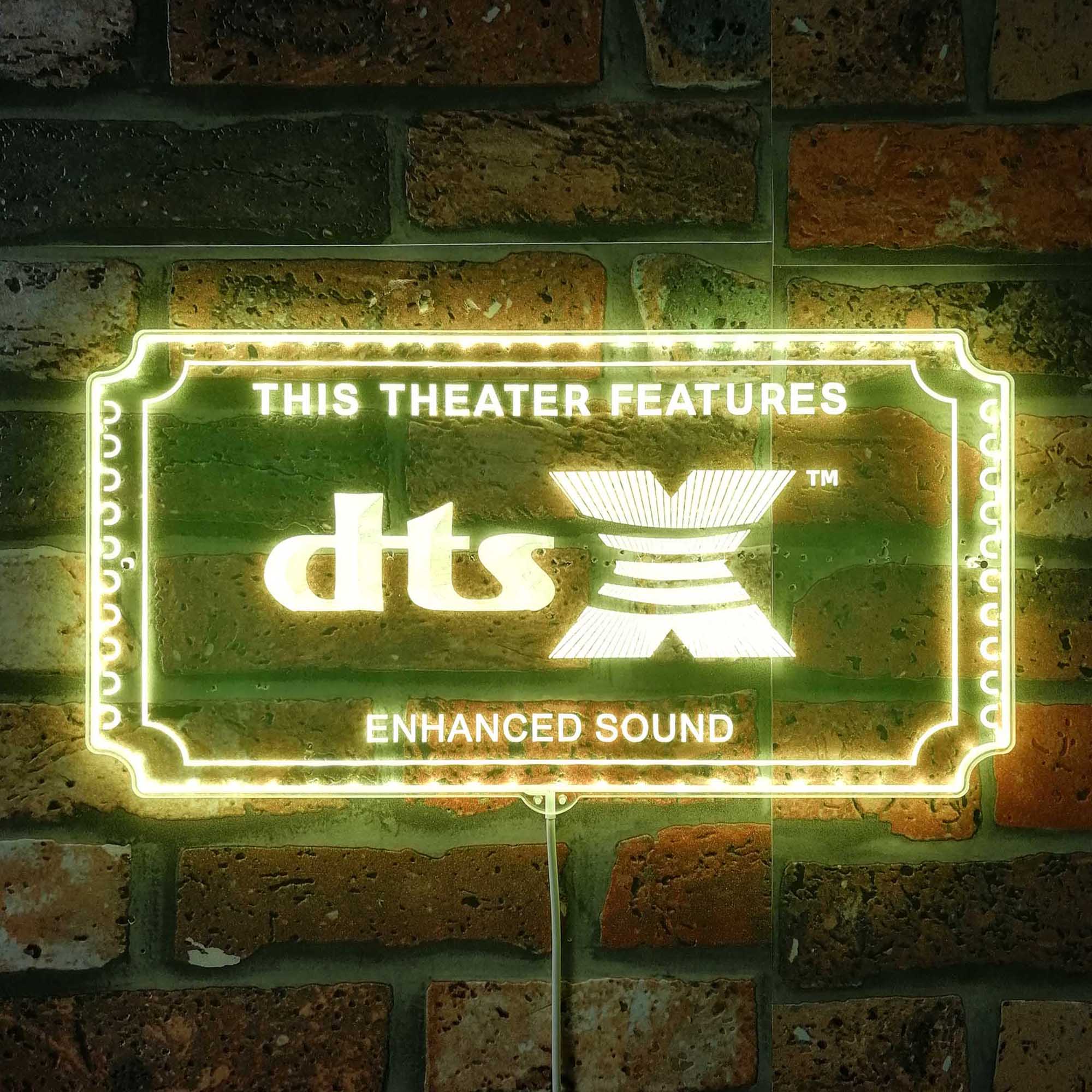 DTSX Dynamic RGB Edge Lit LED Sign