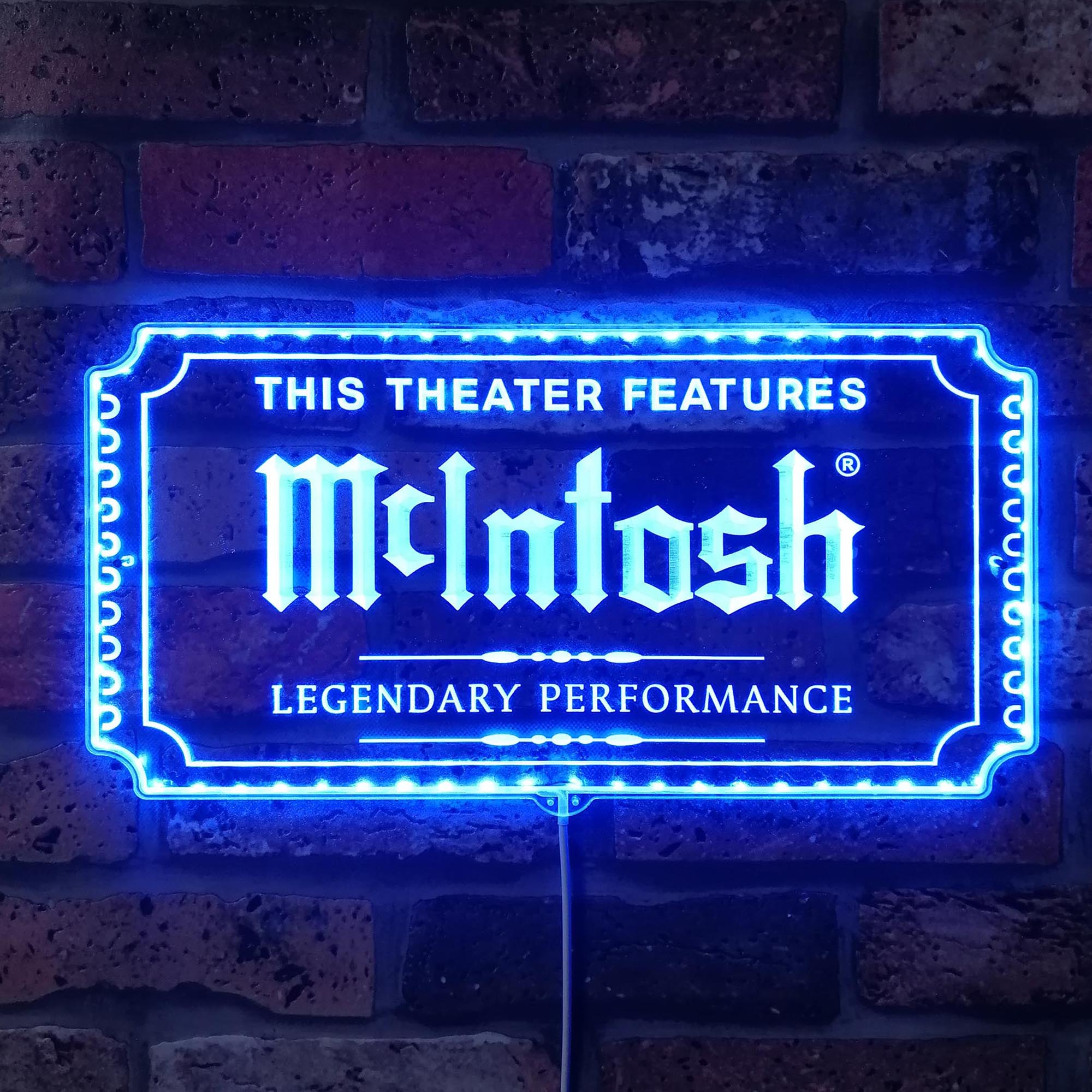 McIntosh Dynamic RGB Edge Lit LED Sign