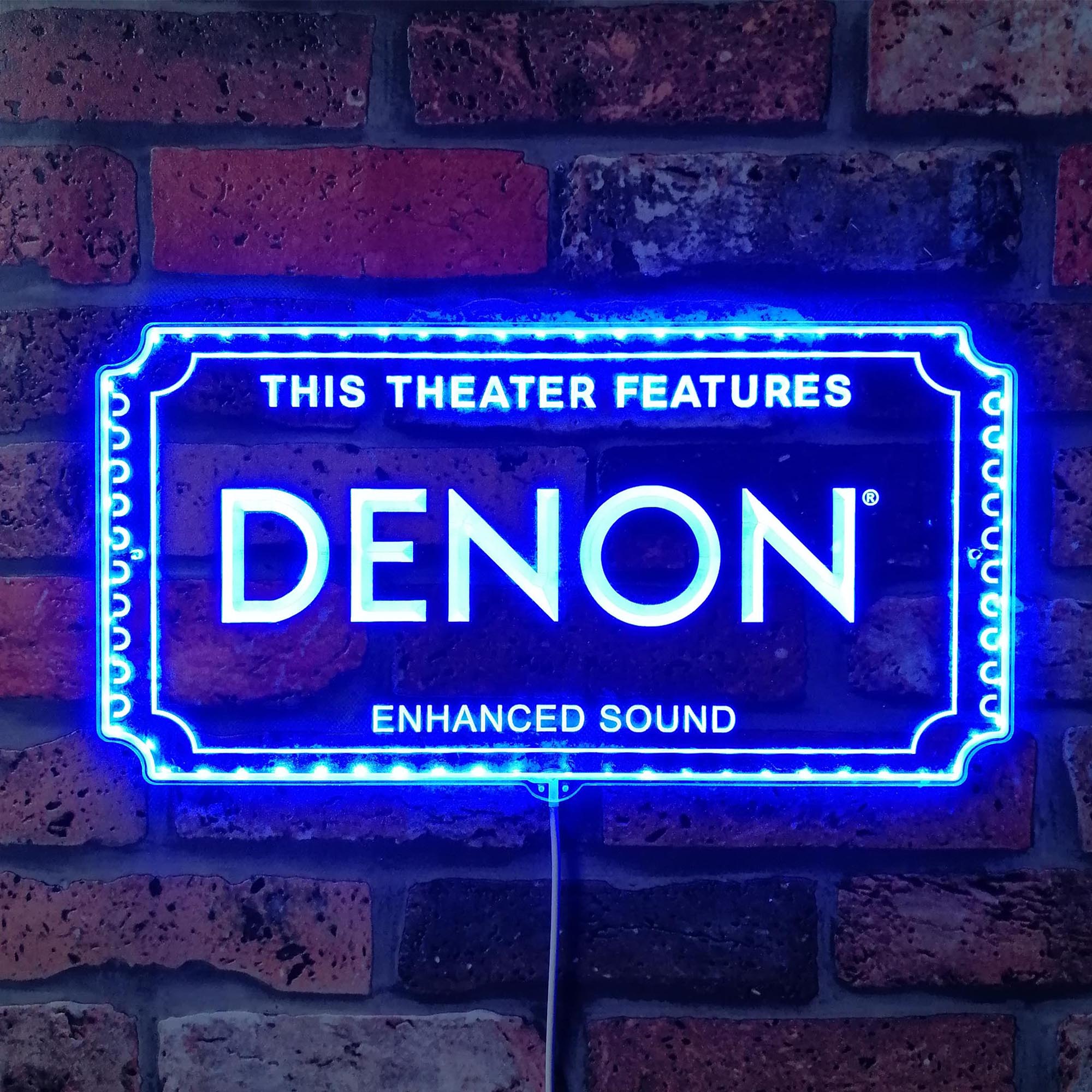 Denon Dynamic RGB Edge Lit LED Sign