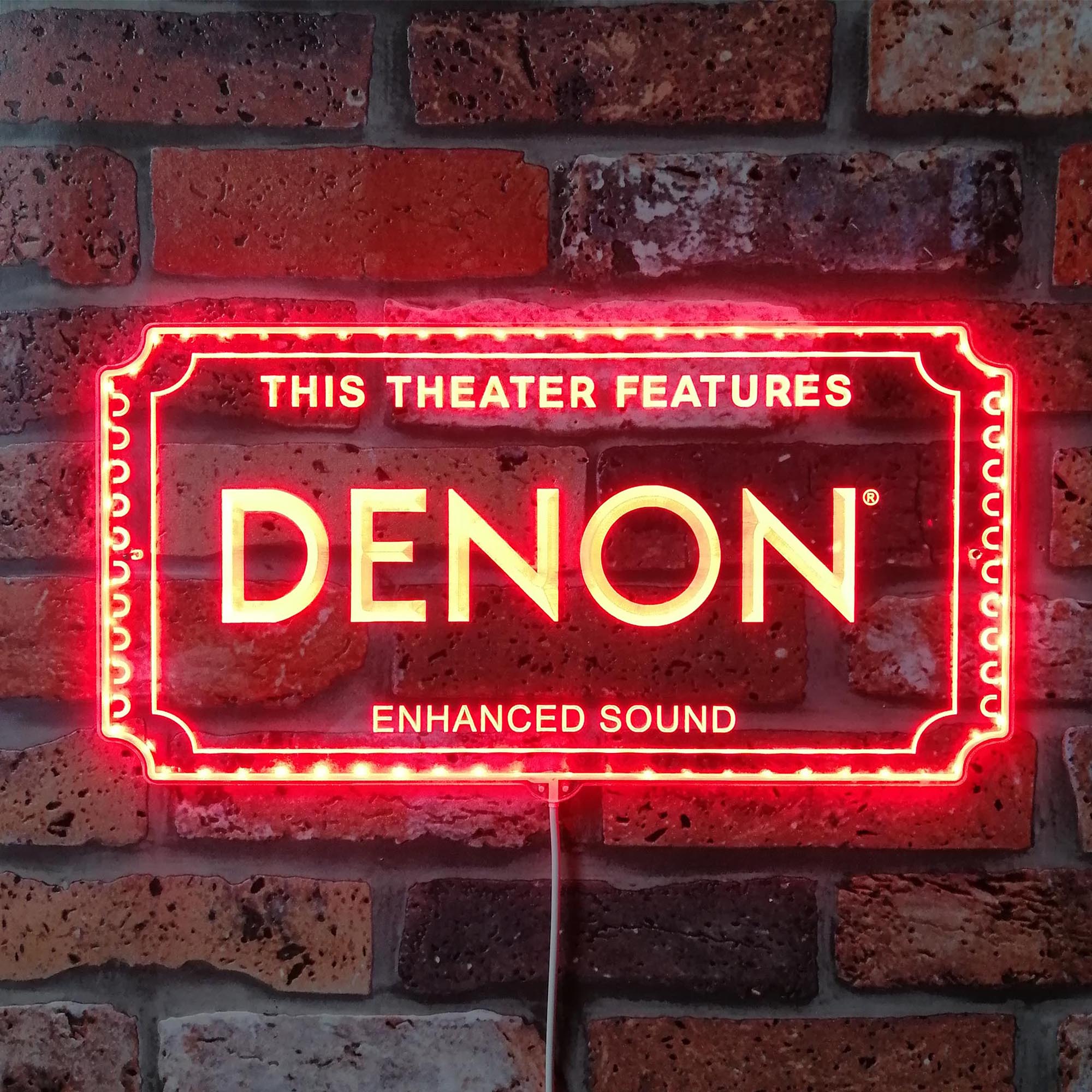 Denon Dynamic RGB Edge Lit LED Sign