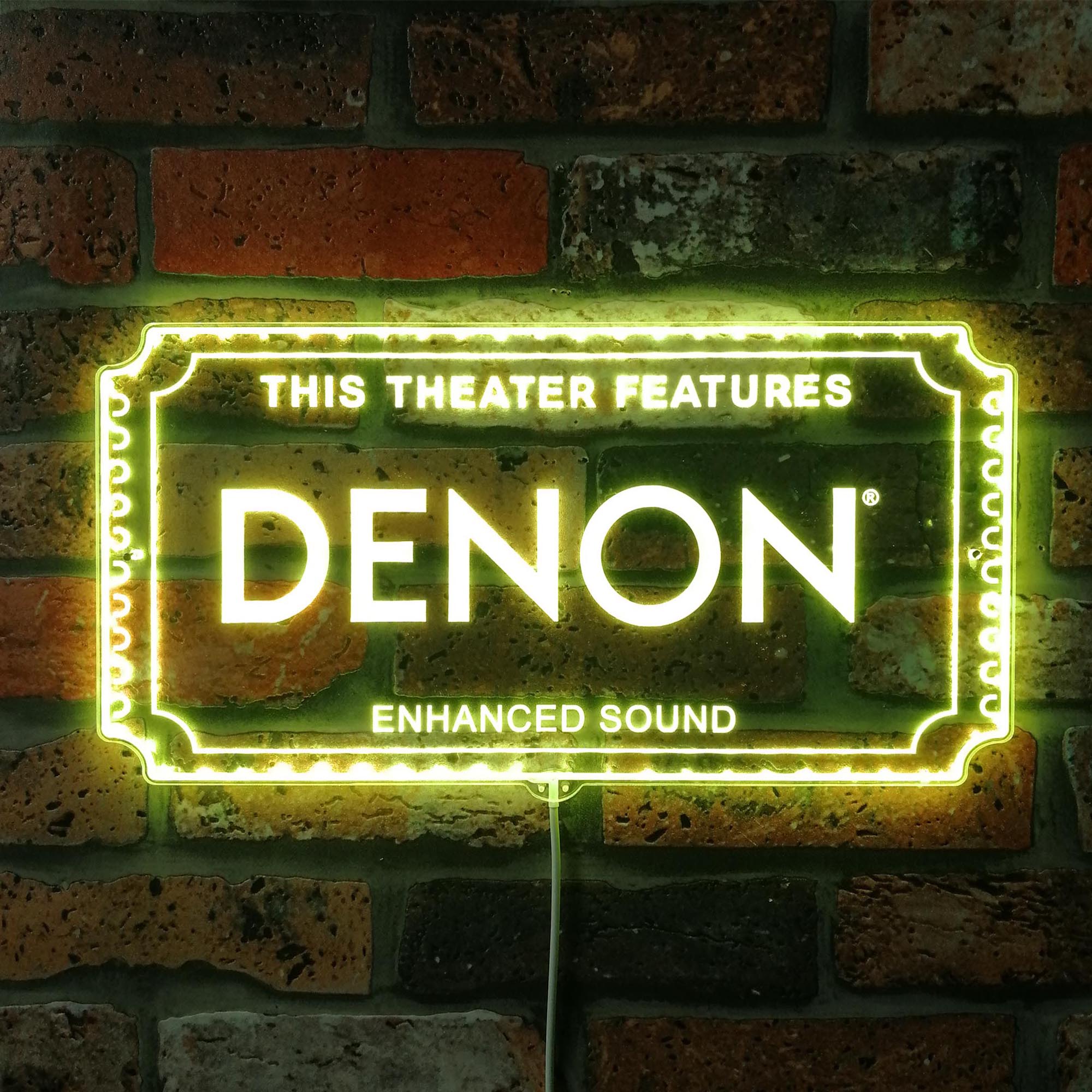 Denon Dynamic RGB Edge Lit LED Sign