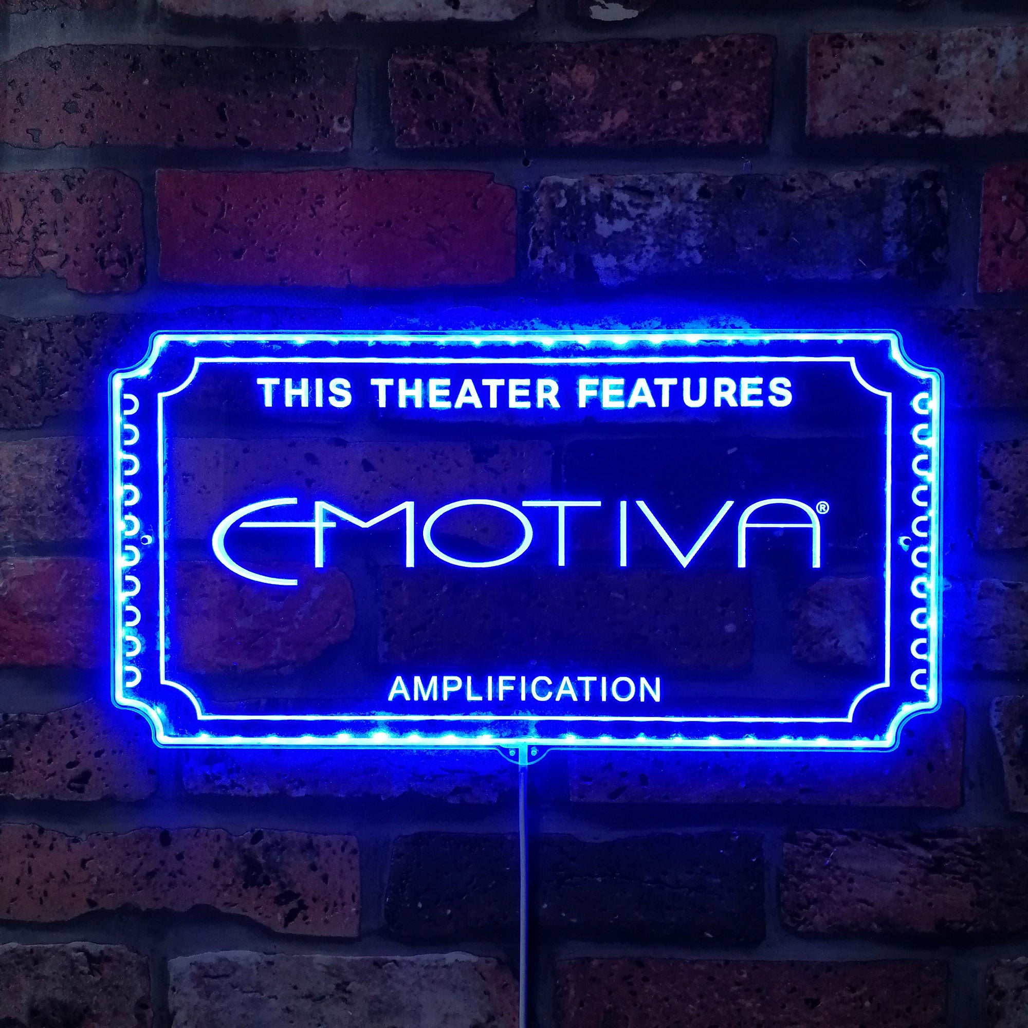 EMOTIVA Dynamic RGB Edge Lit LED Sign