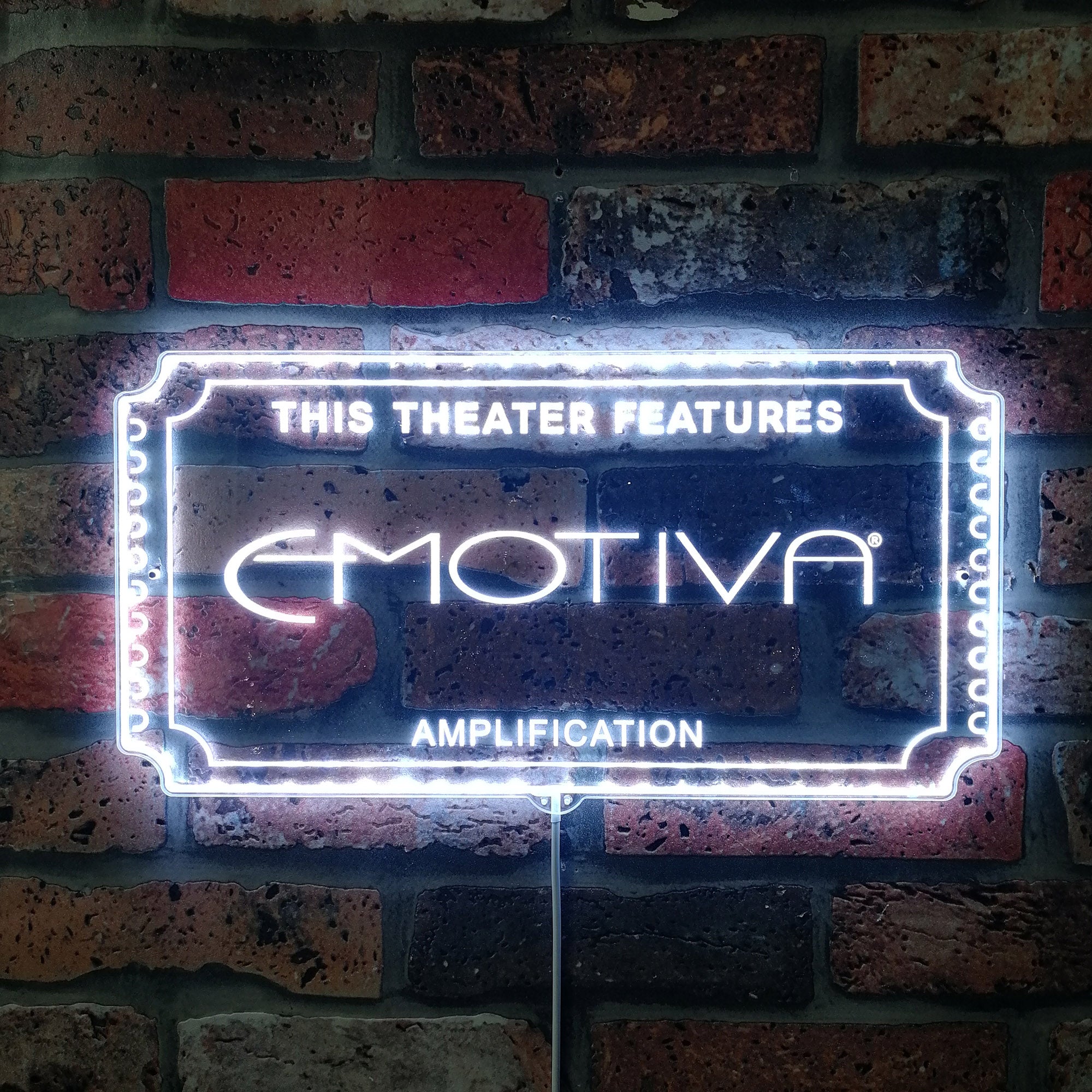 EMOTIVA Dynamic RGB Edge Lit LED Sign