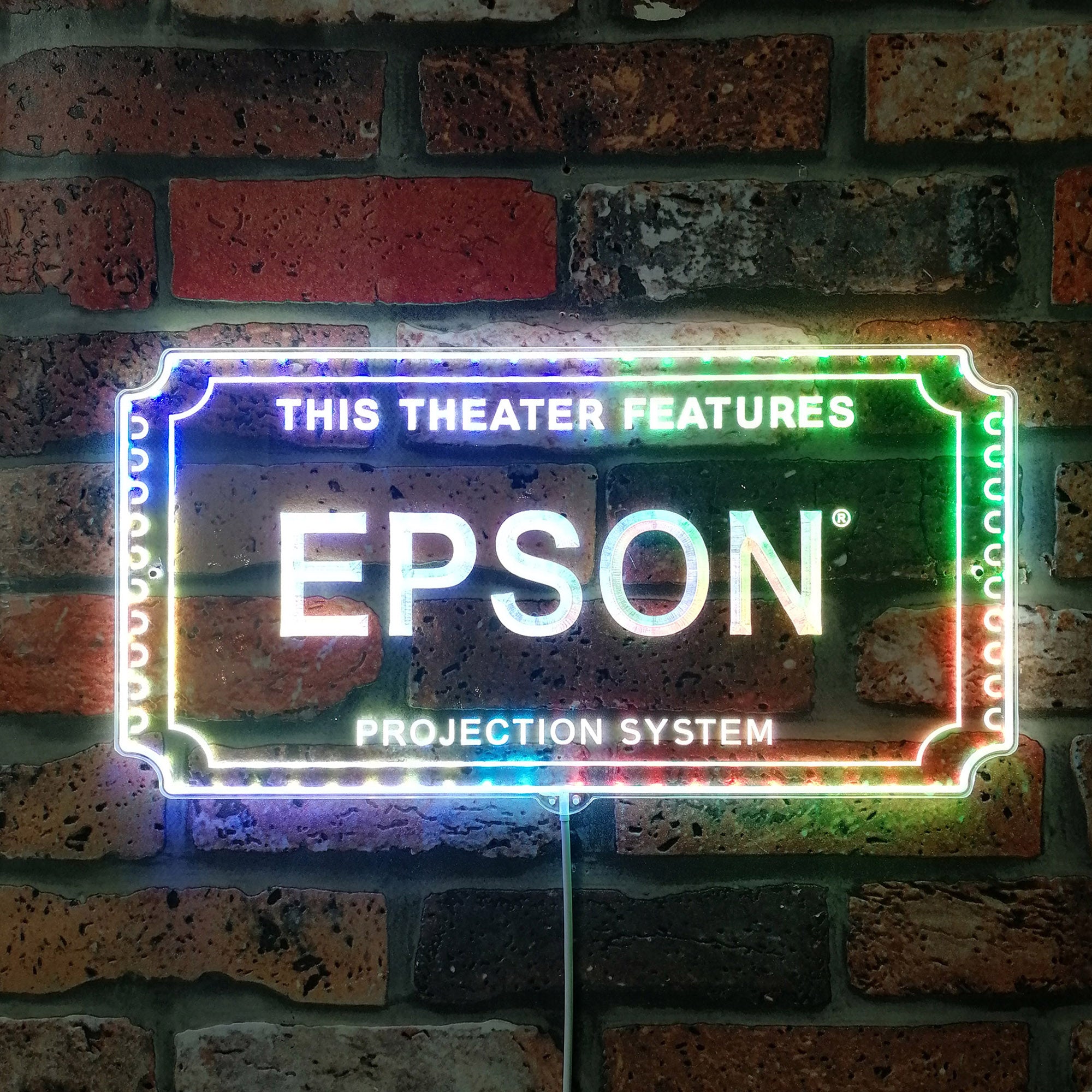 Epson Dynamic RGB Edge Lit LED Sign