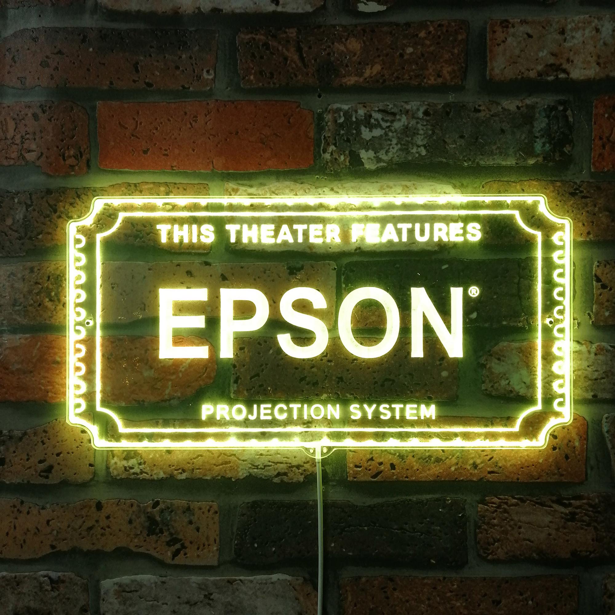 Epson Dynamic RGB Edge Lit LED Sign