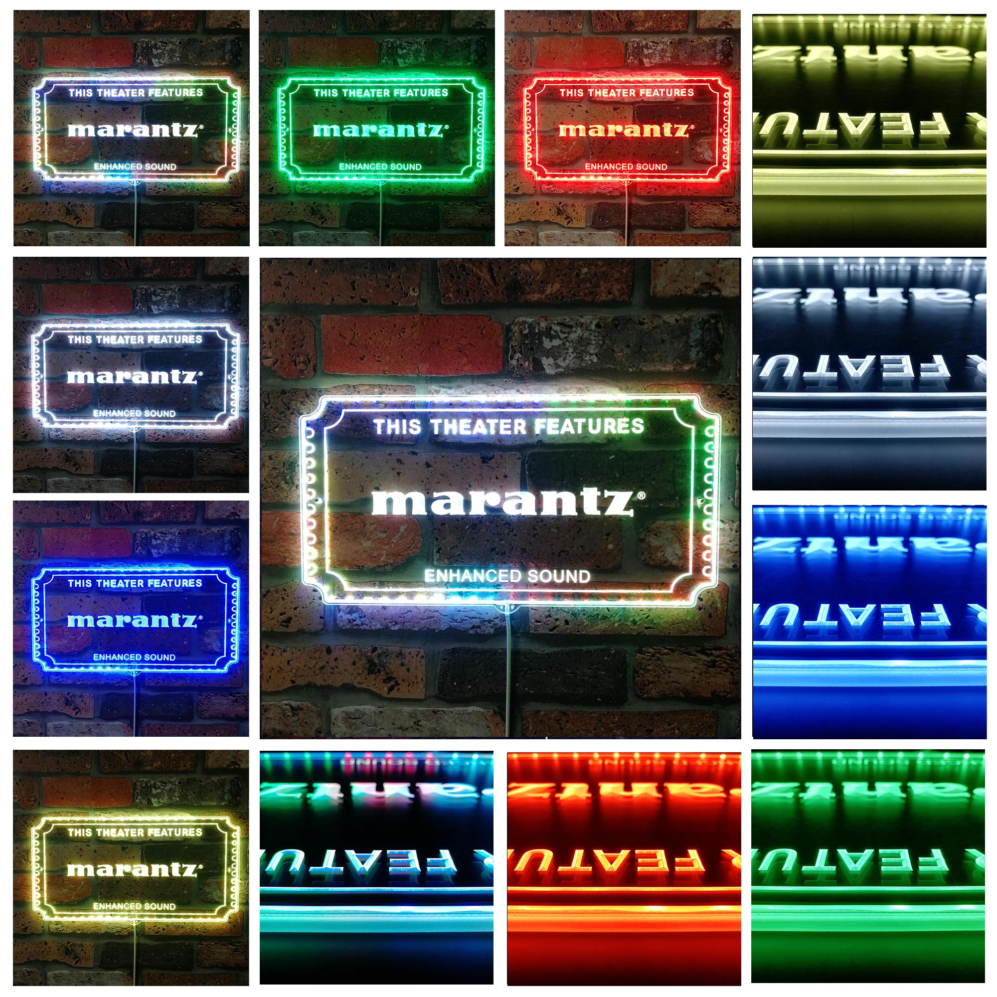 Marantz Dynamic RGB Edge Lit LED Sign