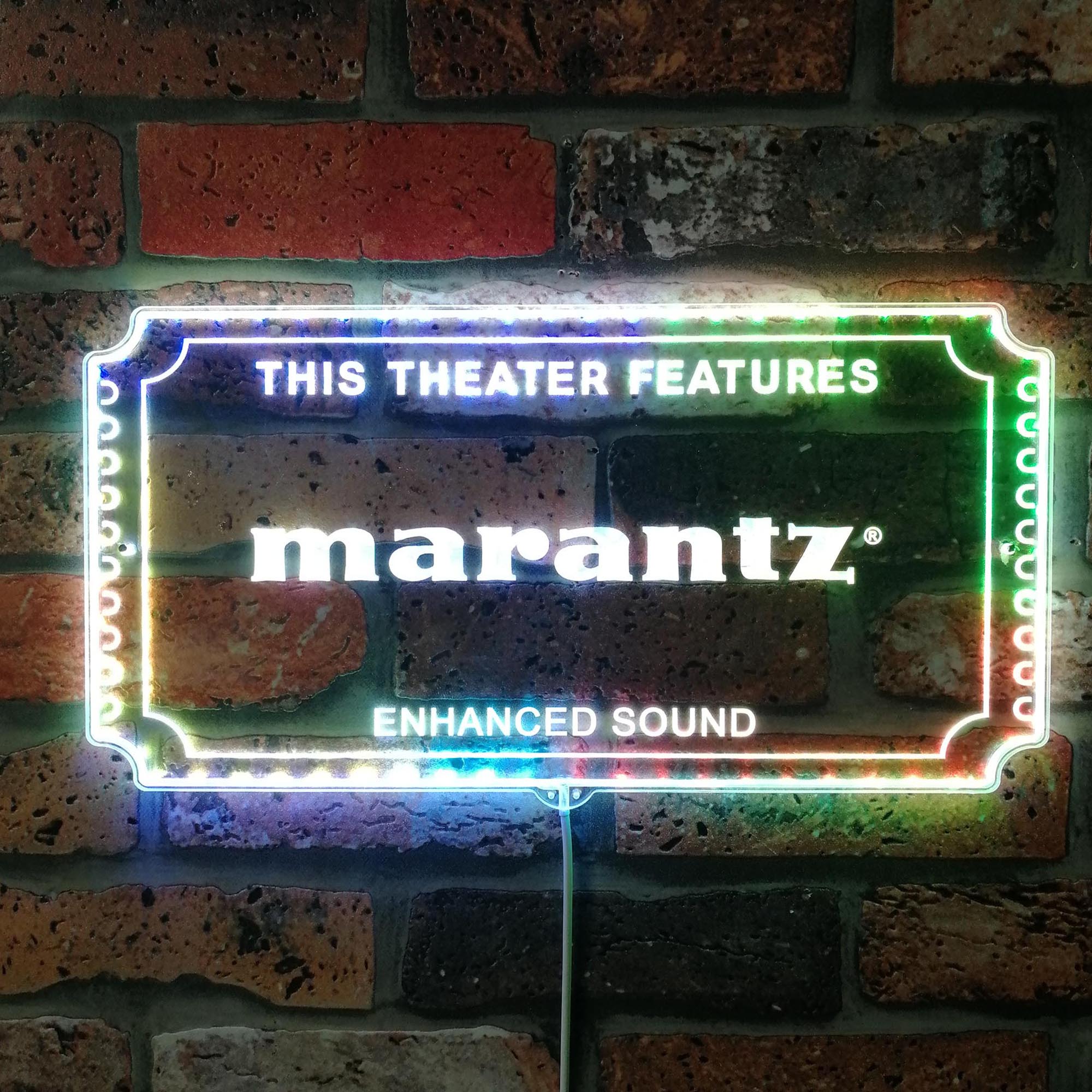 Marantz Dynamic RGB Edge Lit LED Sign