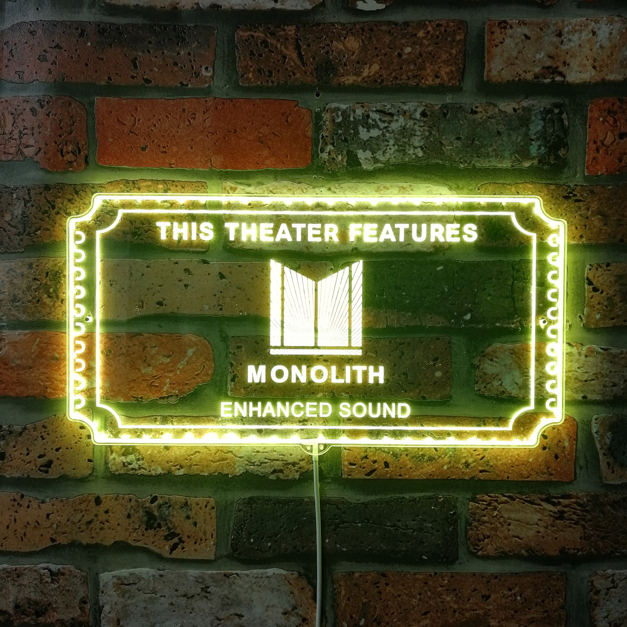 Monolith Dynamic RGB Edge Lit LED Sign