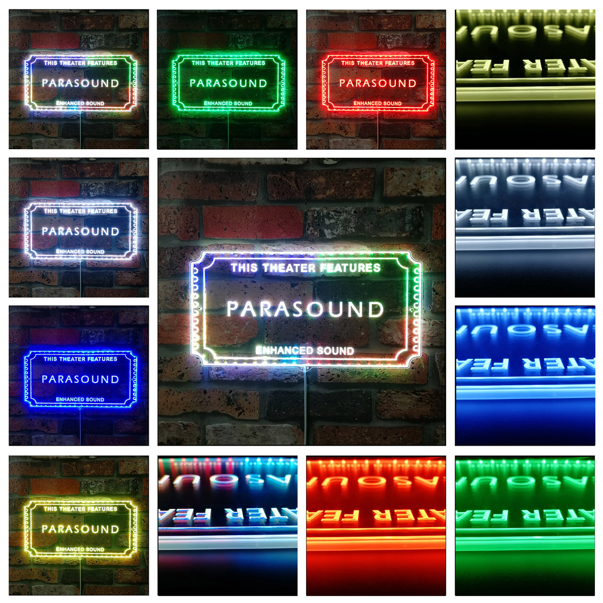 Parasound Dynamic RGB Edge Lit LED Sign | PROLEDSIGN
