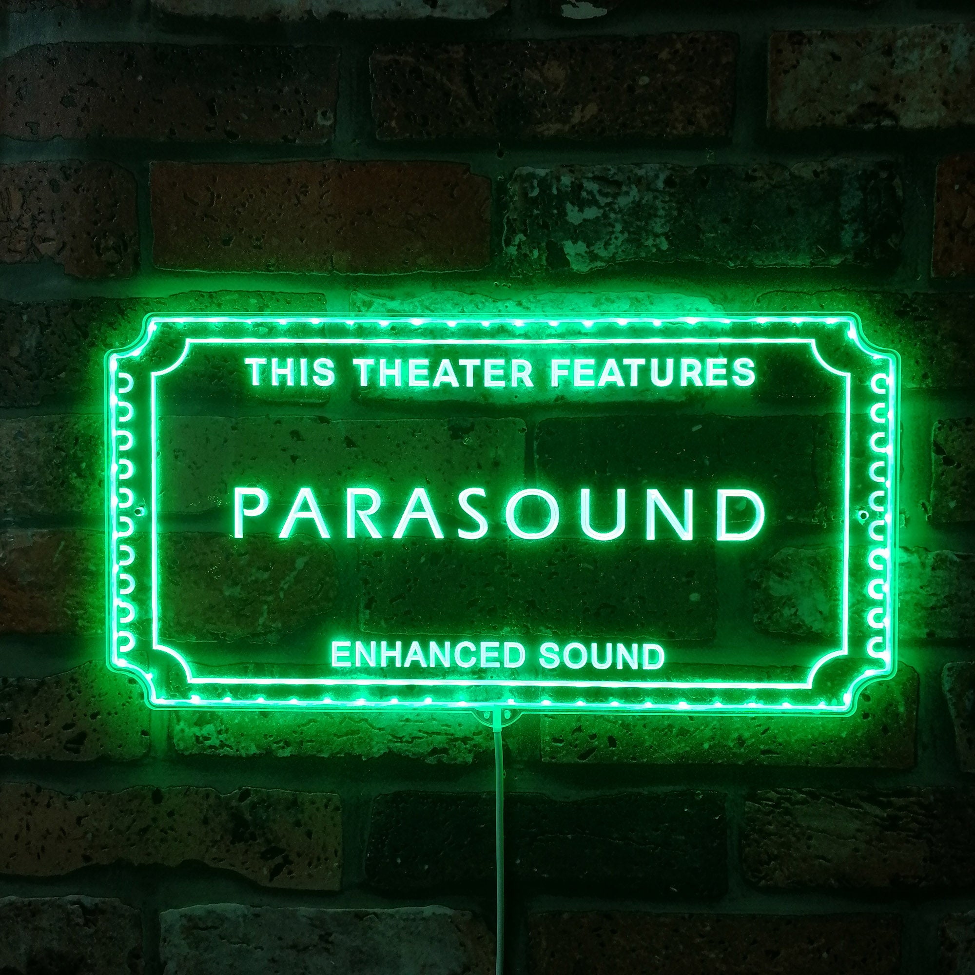 Parasound Dynamic RGB Edge Lit LED Sign