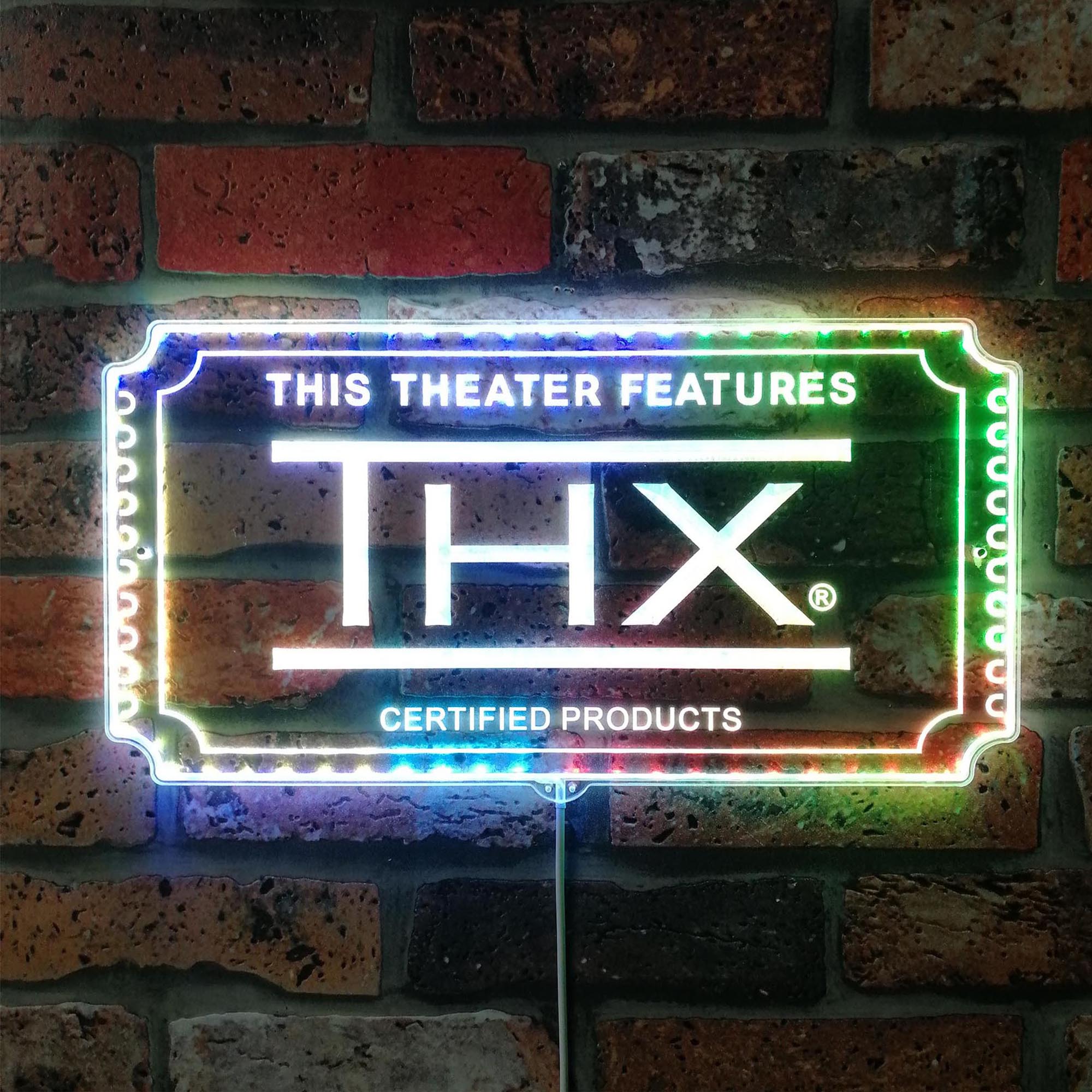 THX Dynamic RGB Edge Lit LED Sign