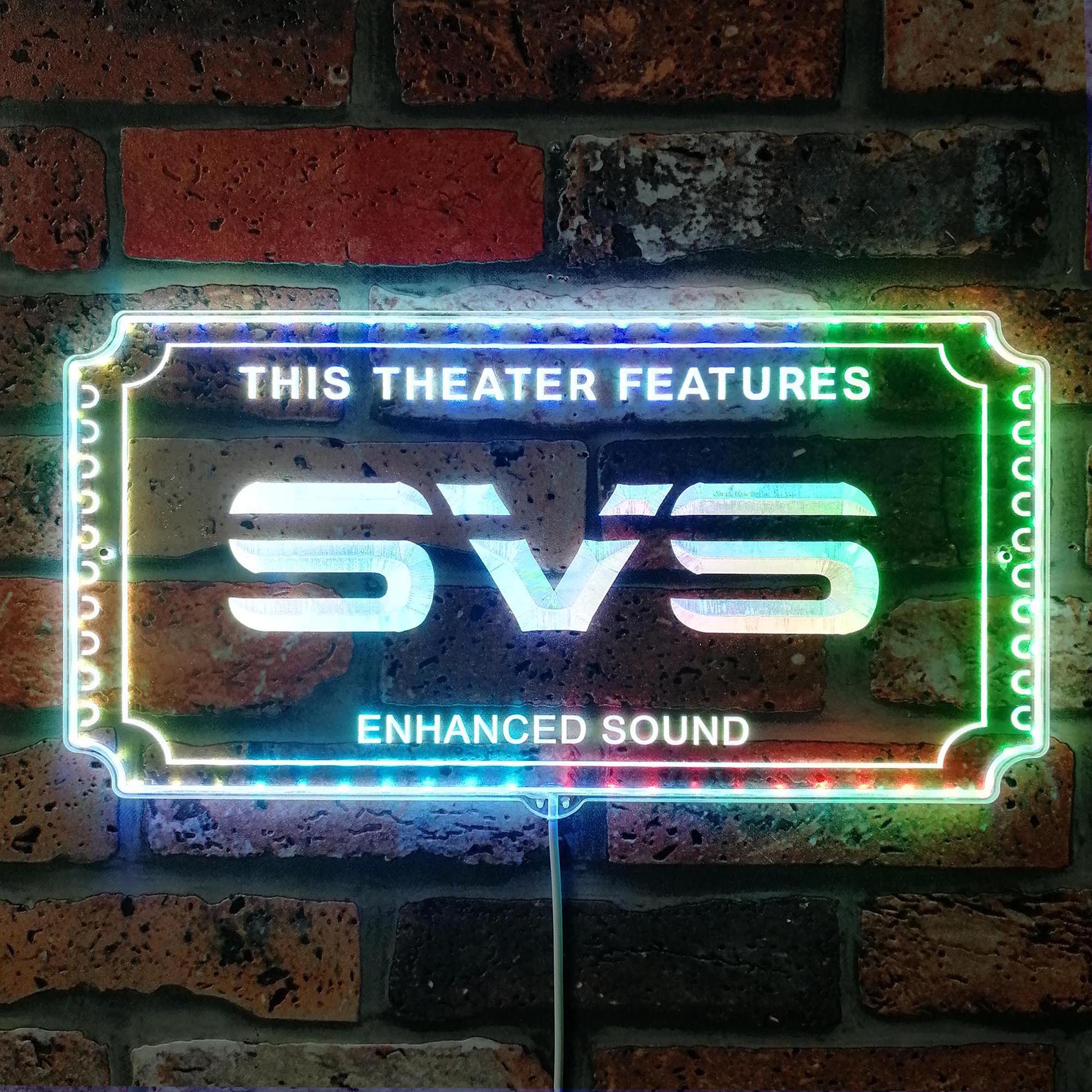 SVS Dynamic RGB Edge Lit LED Sign