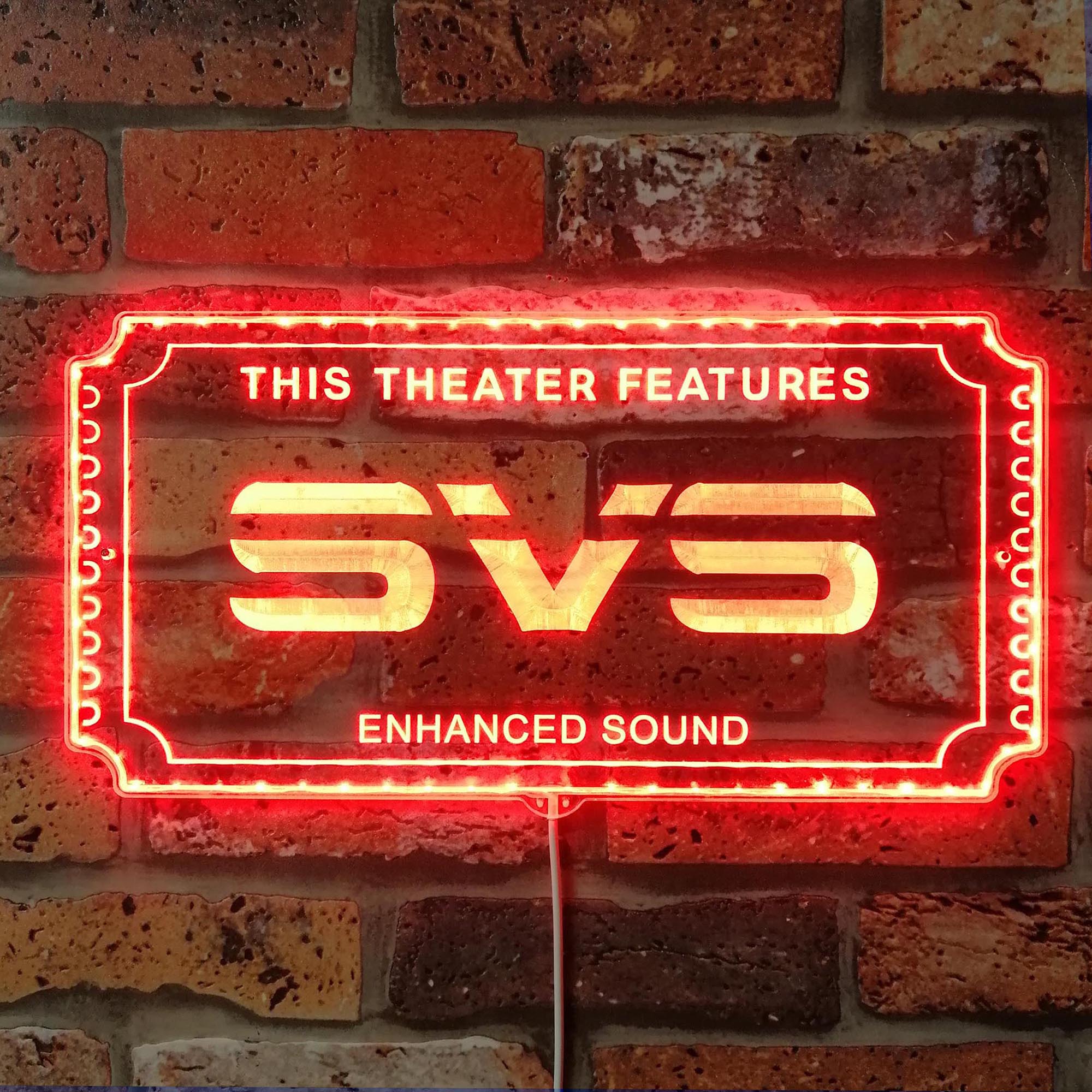 SVS Dynamic RGB Edge Lit LED Sign