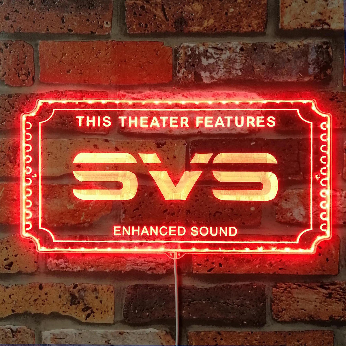 SVS Dynamic RGB Edge Lit LED Sign | LED LAB CAVE