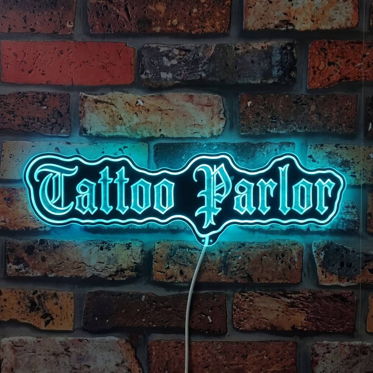 Parlor Sign Design Custom Tattoo Parlor Dynamic RGB Edge Lit LED Sign | PROLEDSIGN