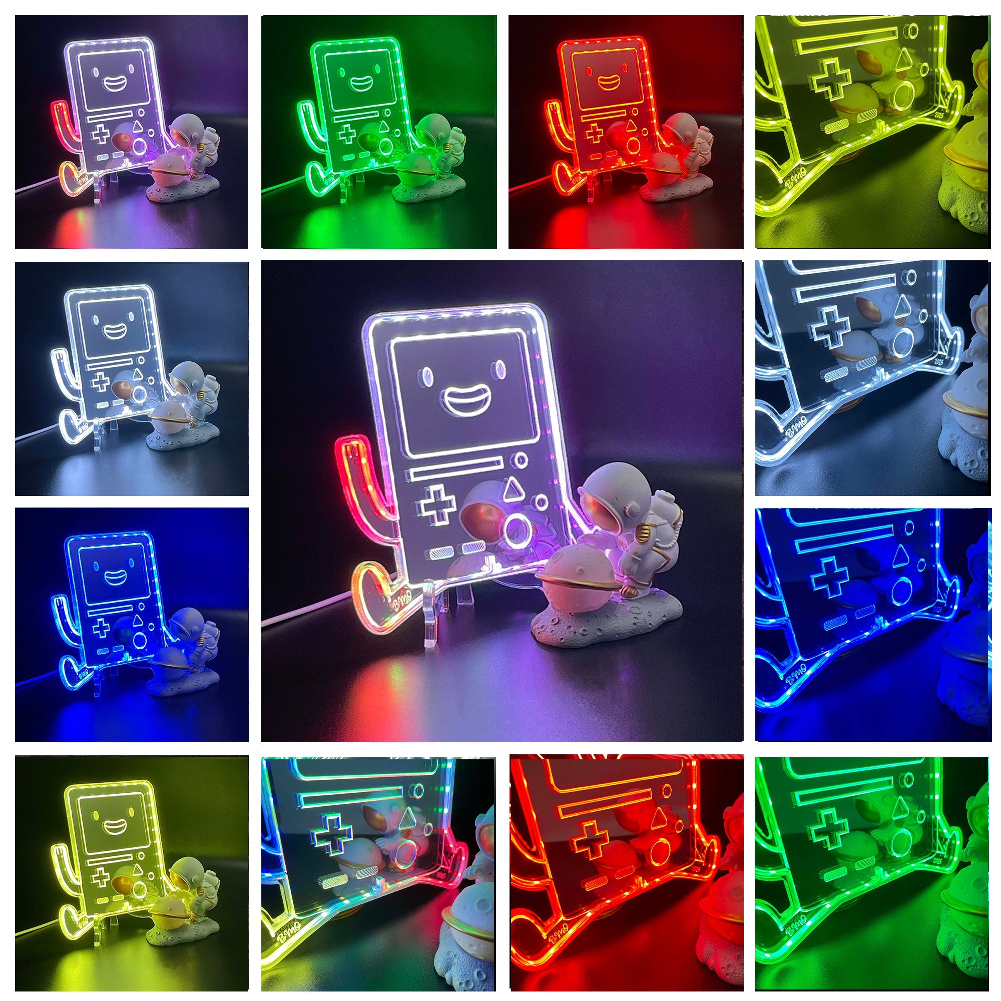 Adventure Time Bmo Robot Dynamic RGB Edge Lit LED Sign | PROLEDSIGN