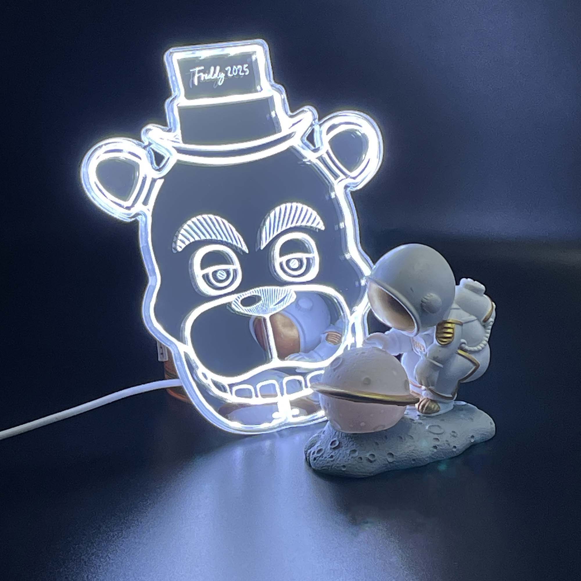 Five nights at Freddy's Fazbear Dynamic RGB Edge Lit LED Sign | PROLEDSIGN