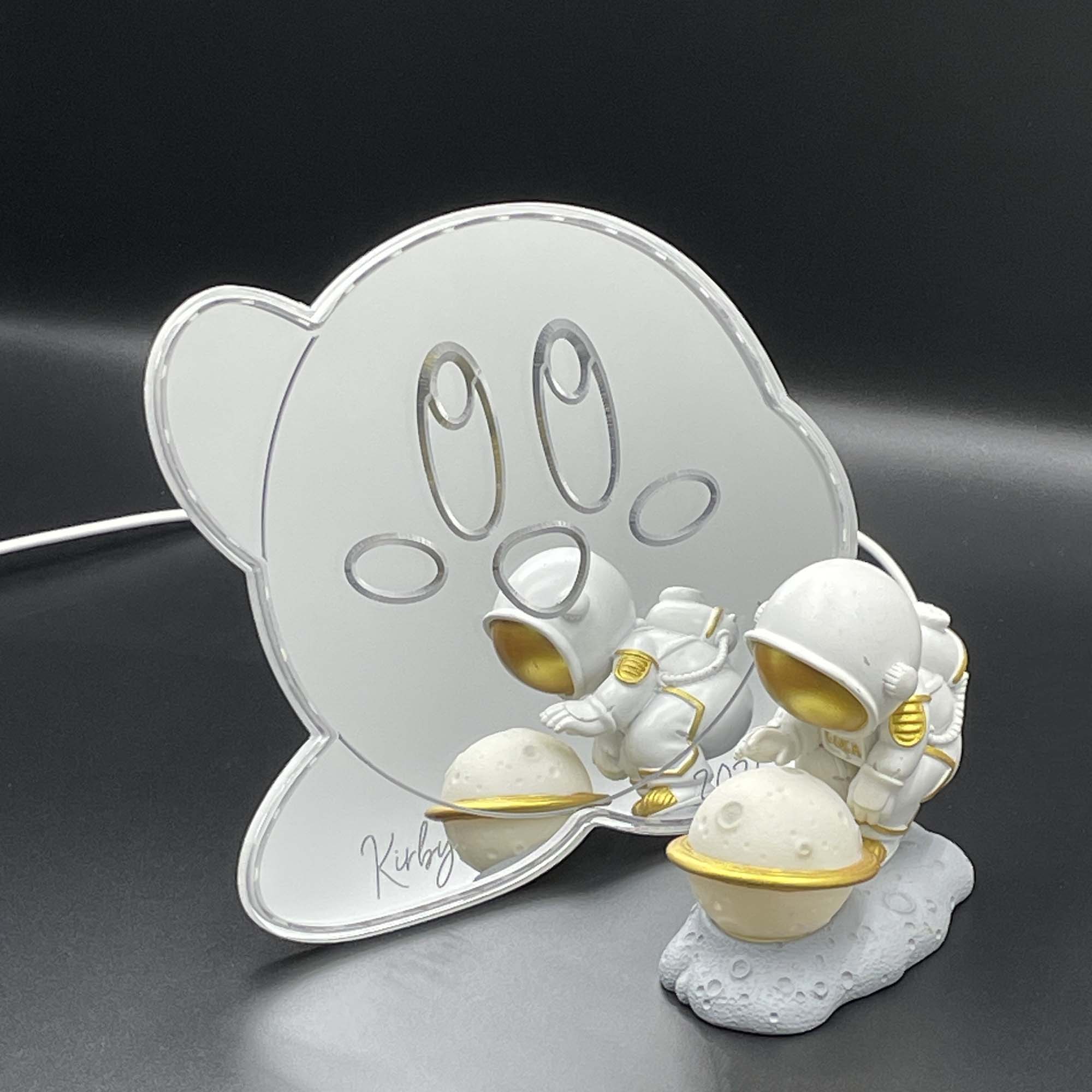 Kirby  Neon LED Sign with Dynamic RGB Colors Mirror Backing