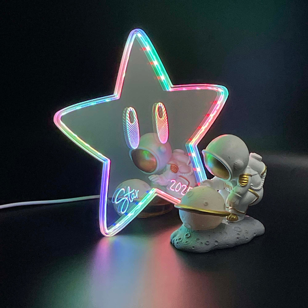 Star Mario Dynamic RGB Edge Lit LED Sign | PROLEDSIGN