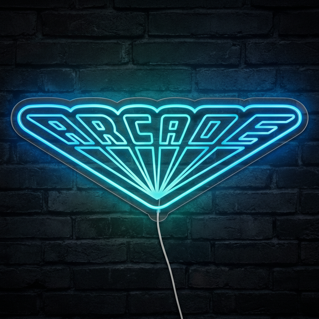 Stranger Things Palace Arcade Neon LED Sign with Dynamic RGB Colors