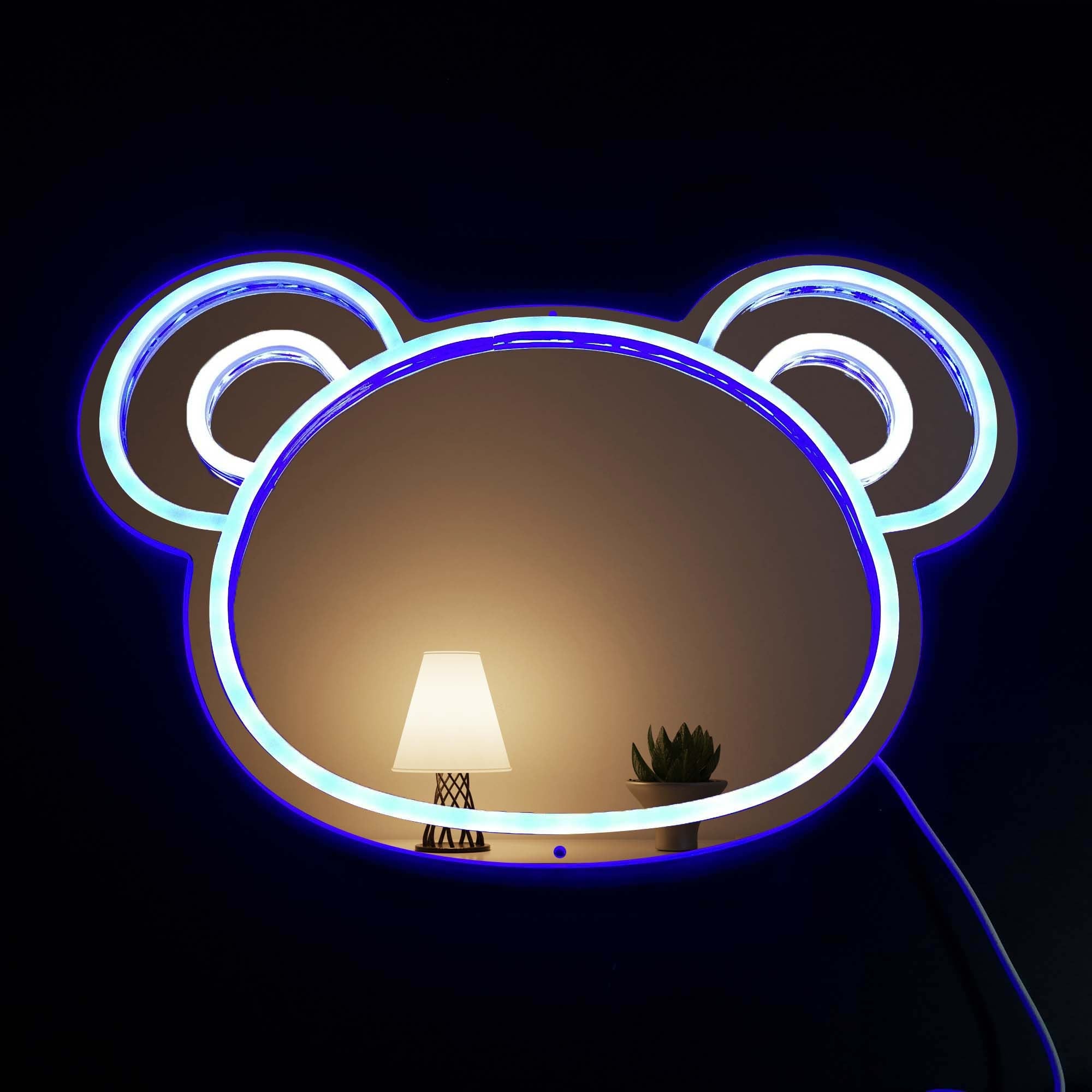 BT21 Koya Cute Bear Light Up Makeup Mirror Sign