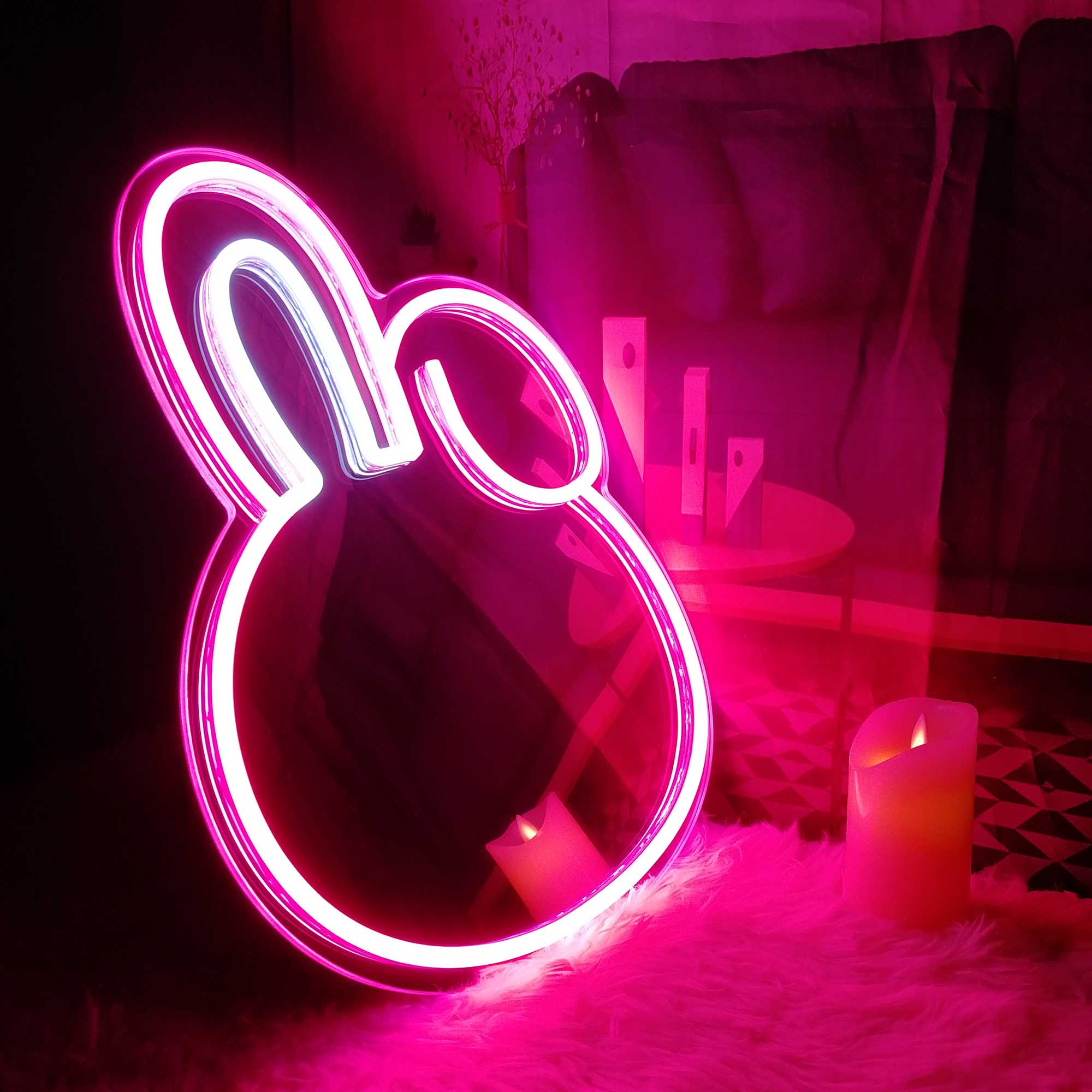 BT21 - Cooky Cute Rabbit Light Up Makeup Mirror Sign