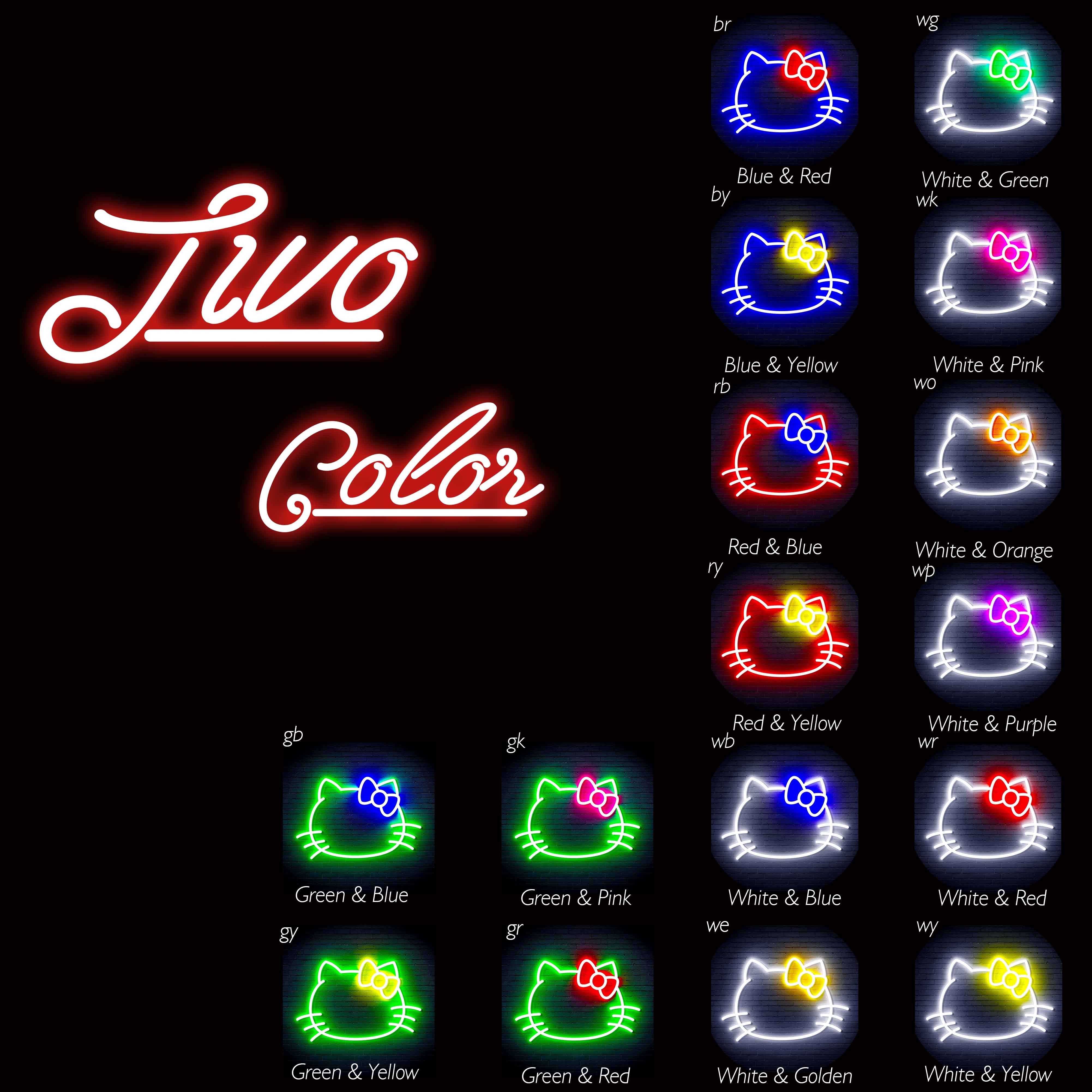 Hello Kitty Light Up Makeup Mirror Sign, Hello Kitty LED Mirror