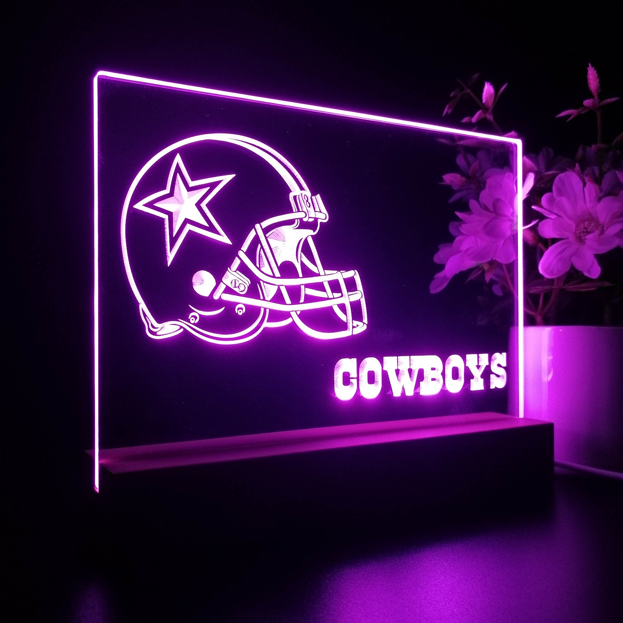 Dallas Cowboys  Neon Sign Pub Bar Lamp