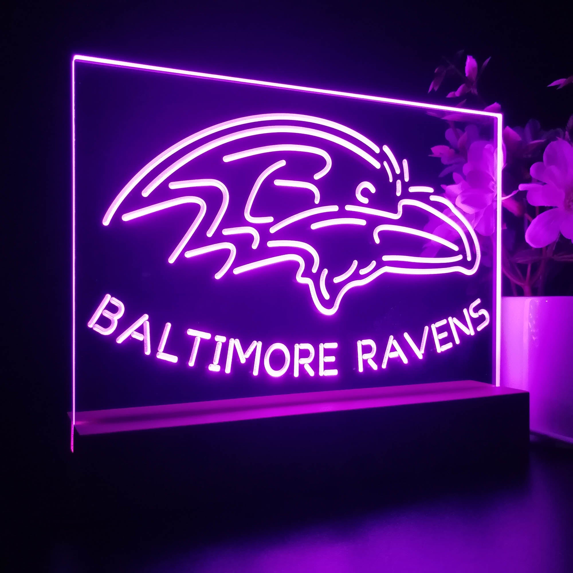 Baltimore Ravens  Neon Sign Pub Bar Lamp