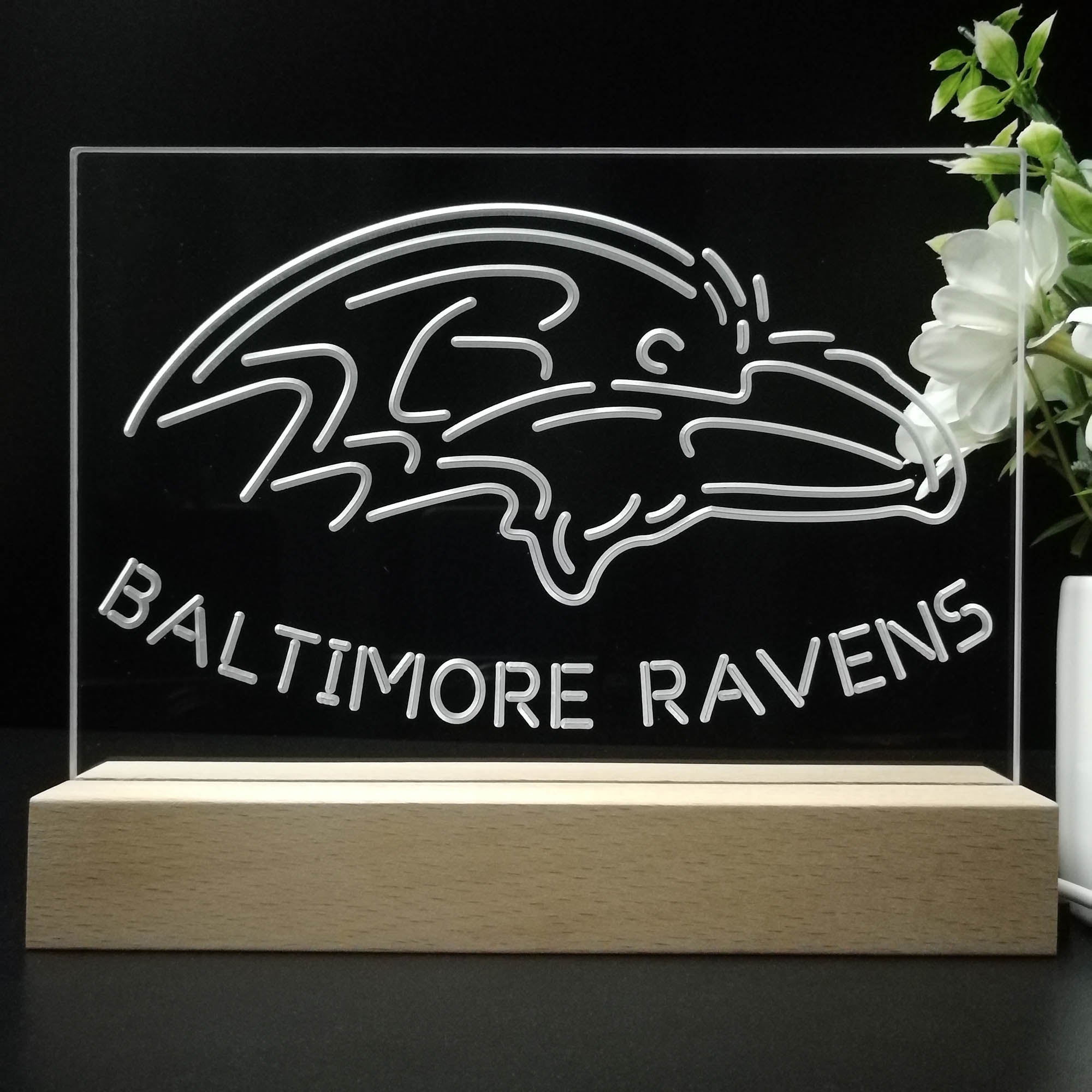 Baltimore Ravens  Neon Sign Pub Bar Lamp