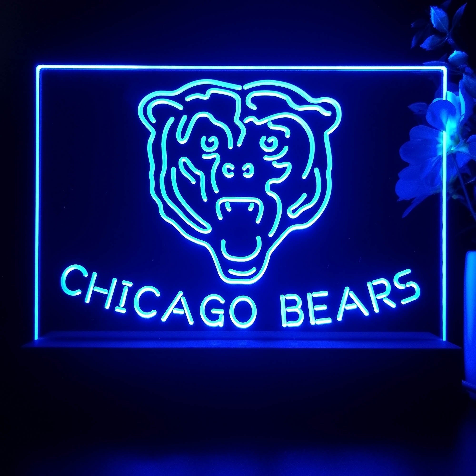 Chicago Bears  Neon Sign Pub Bar Lamp