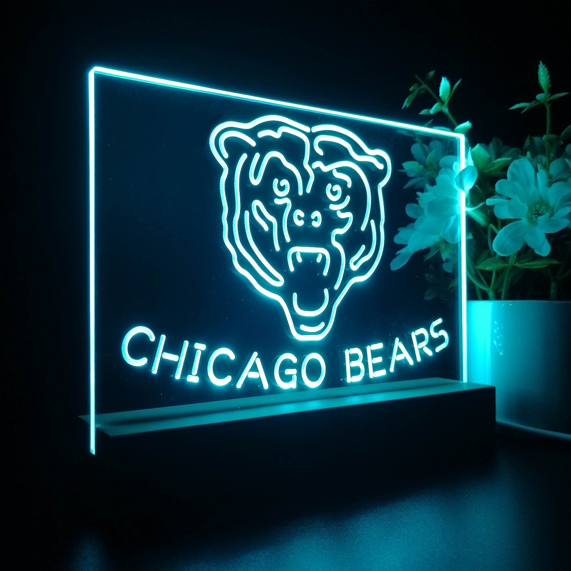 Chicago Bears  Neon Sign Pub Bar Lamp