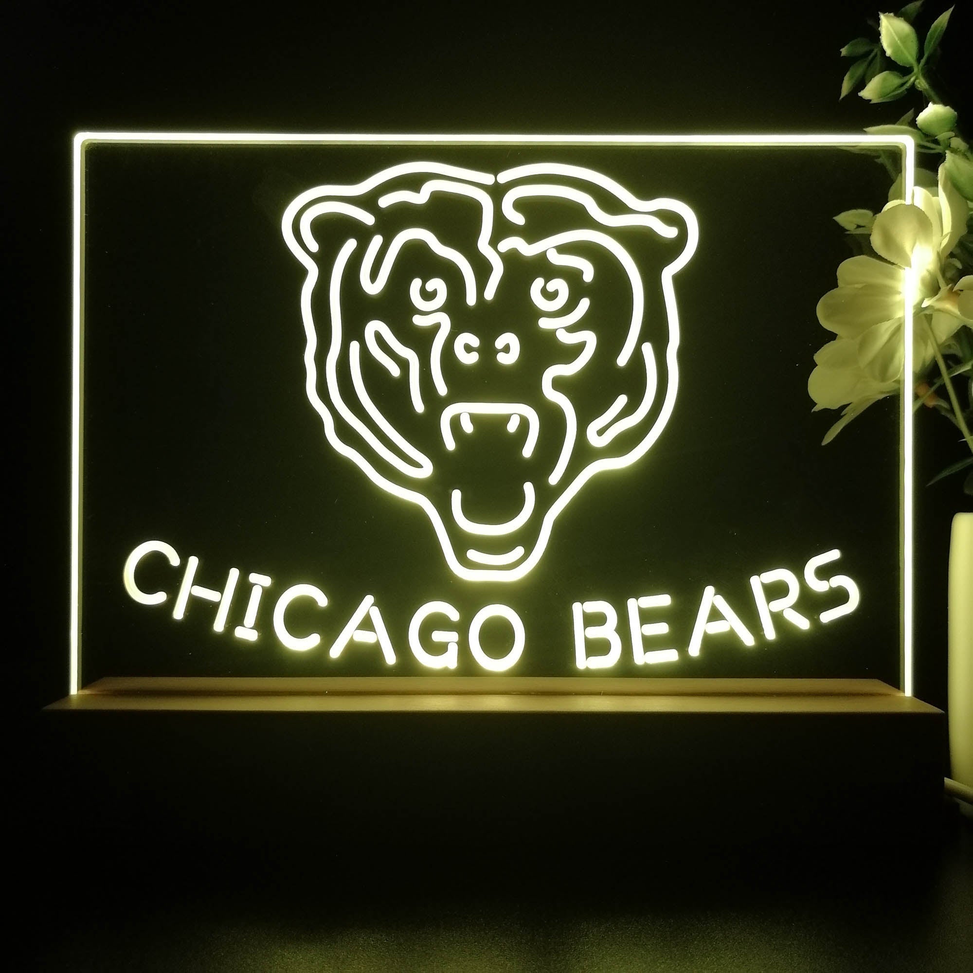 Chicago Bears  Neon Sign Pub Bar Lamp