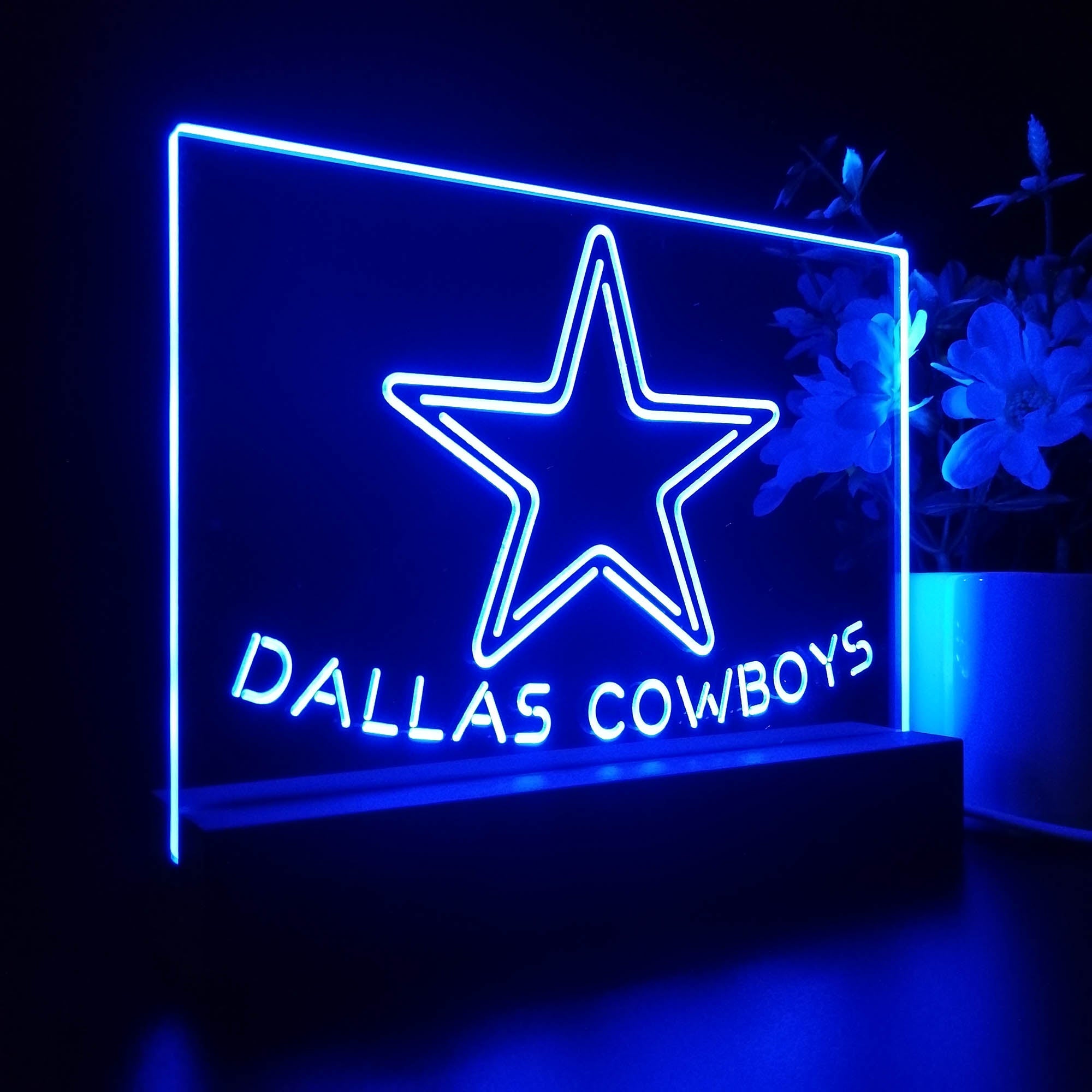 Dallas Cowboys Neon Sign Pub Bar Lamp