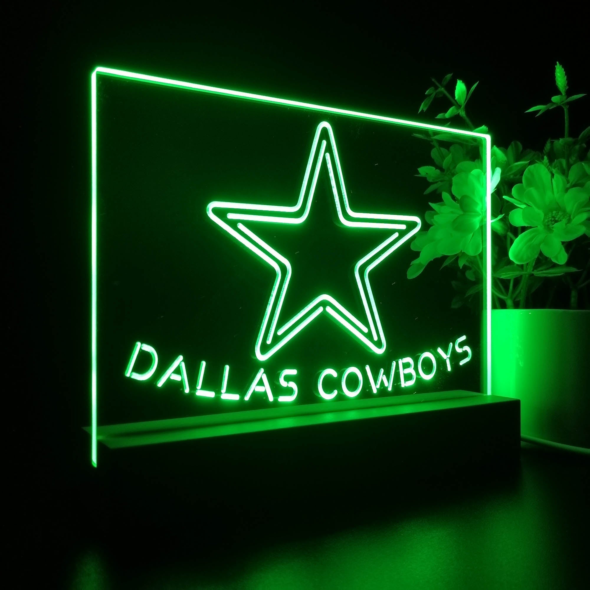 Dallas Cowboys Neon Sign Pub Bar Lamp