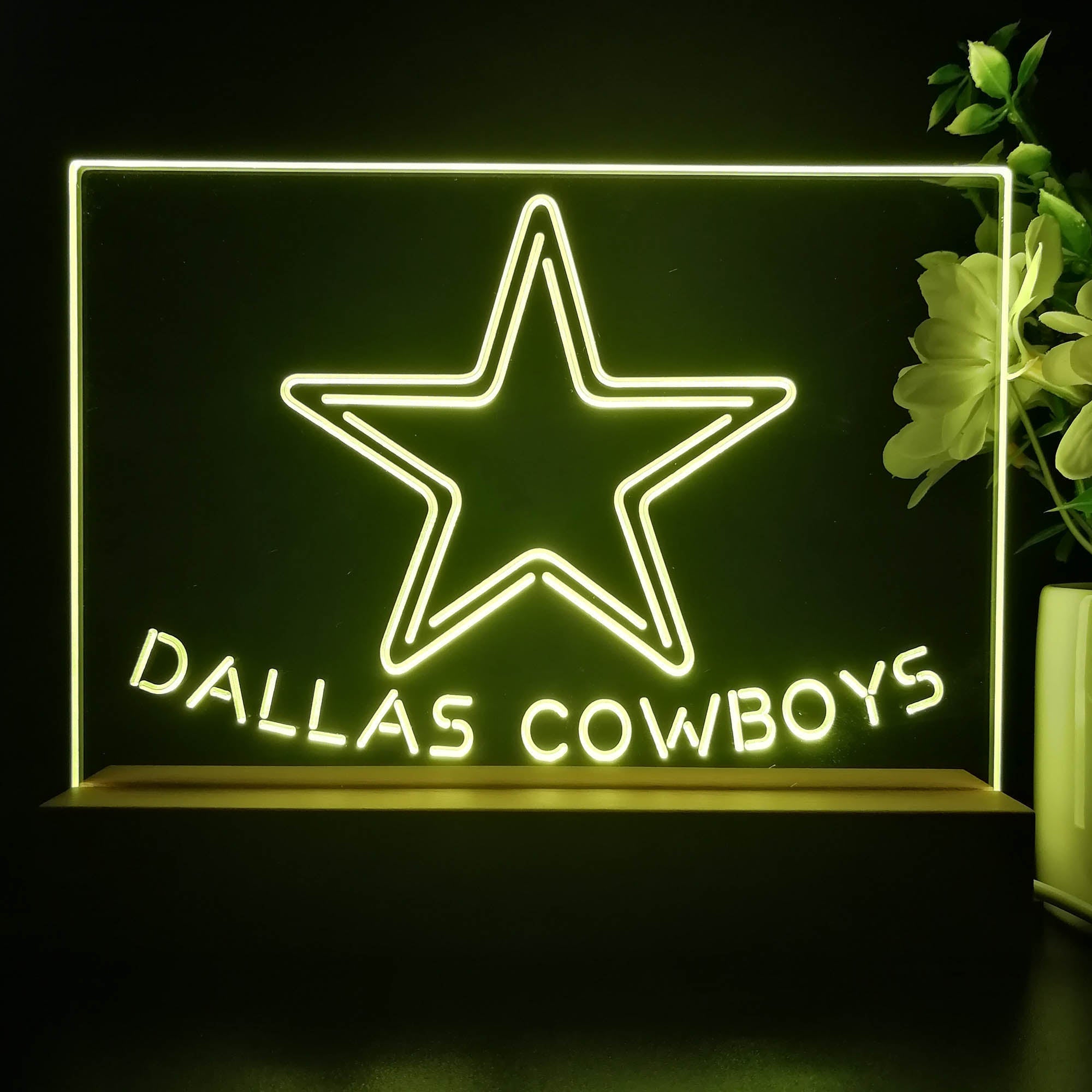 Dallas Cowboys Neon Sign Pub Bar Lamp